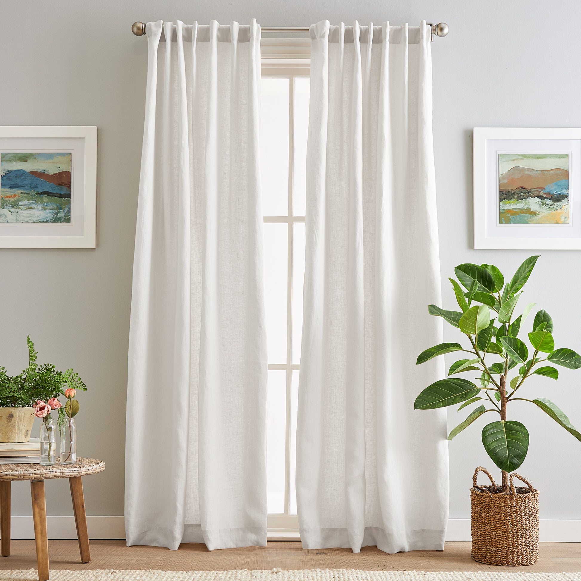 Peri Home 100% Linen Curtain Panel