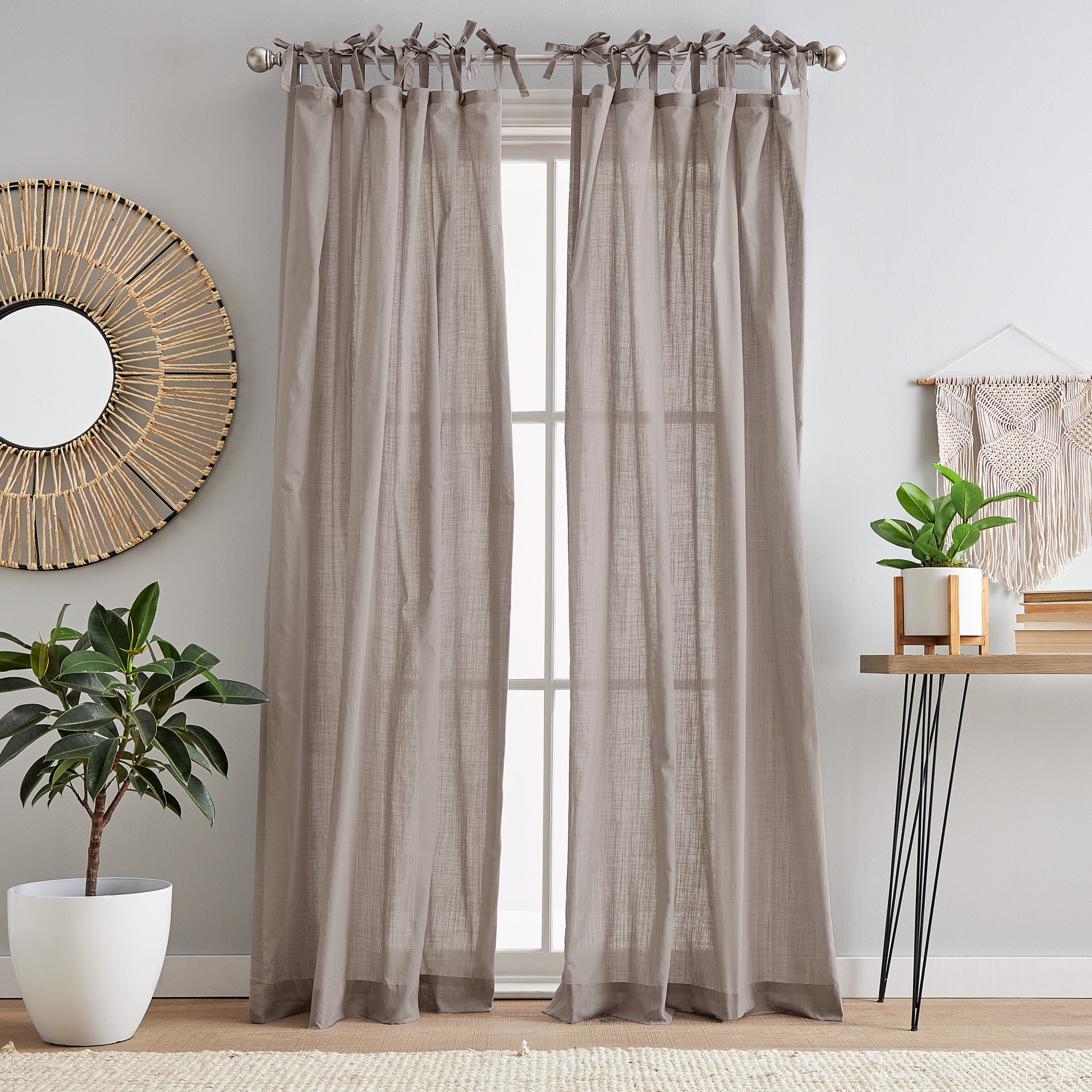 Peri Home 100% Cotton Sheer Curtain Panel