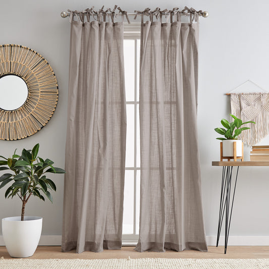 Peri Home 100% Cotton Sheer Curtain Panel