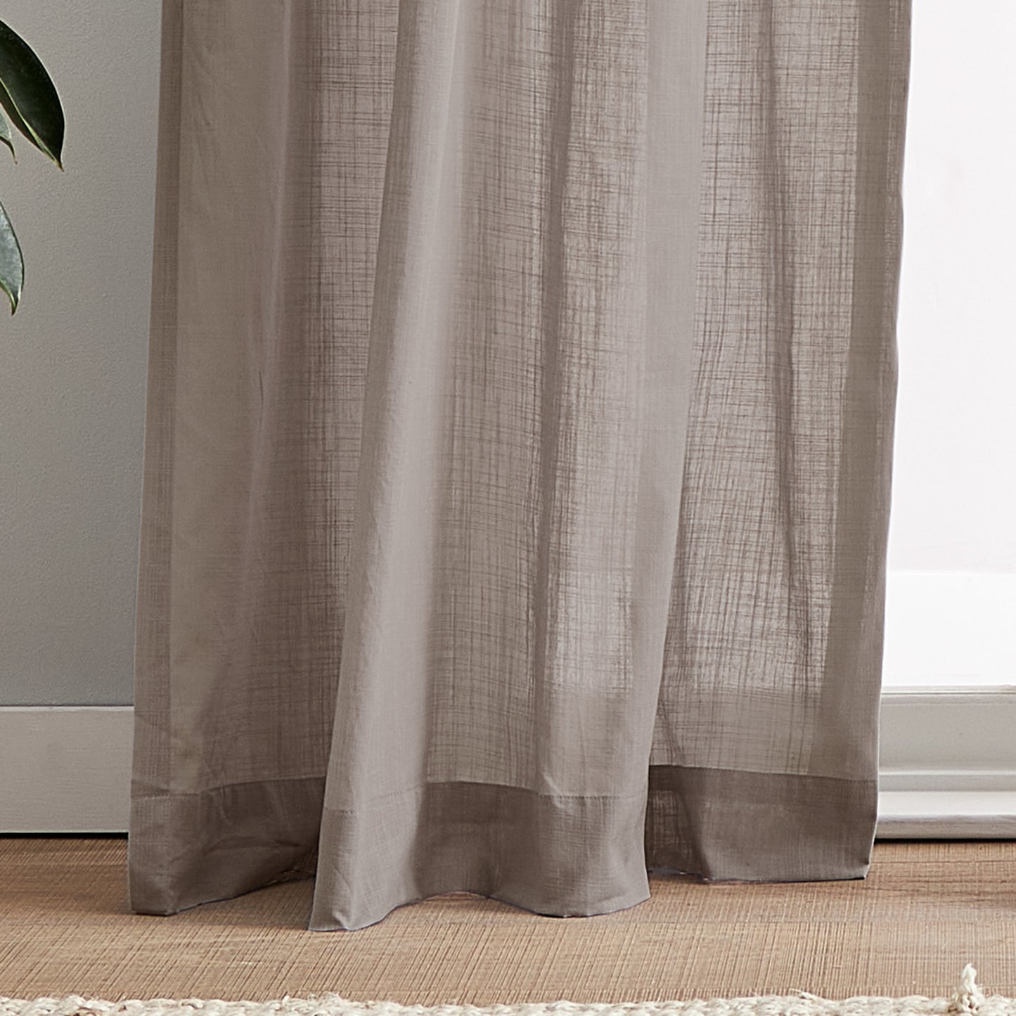 Peri Home 100% Cotton Sheer Curtain Panel