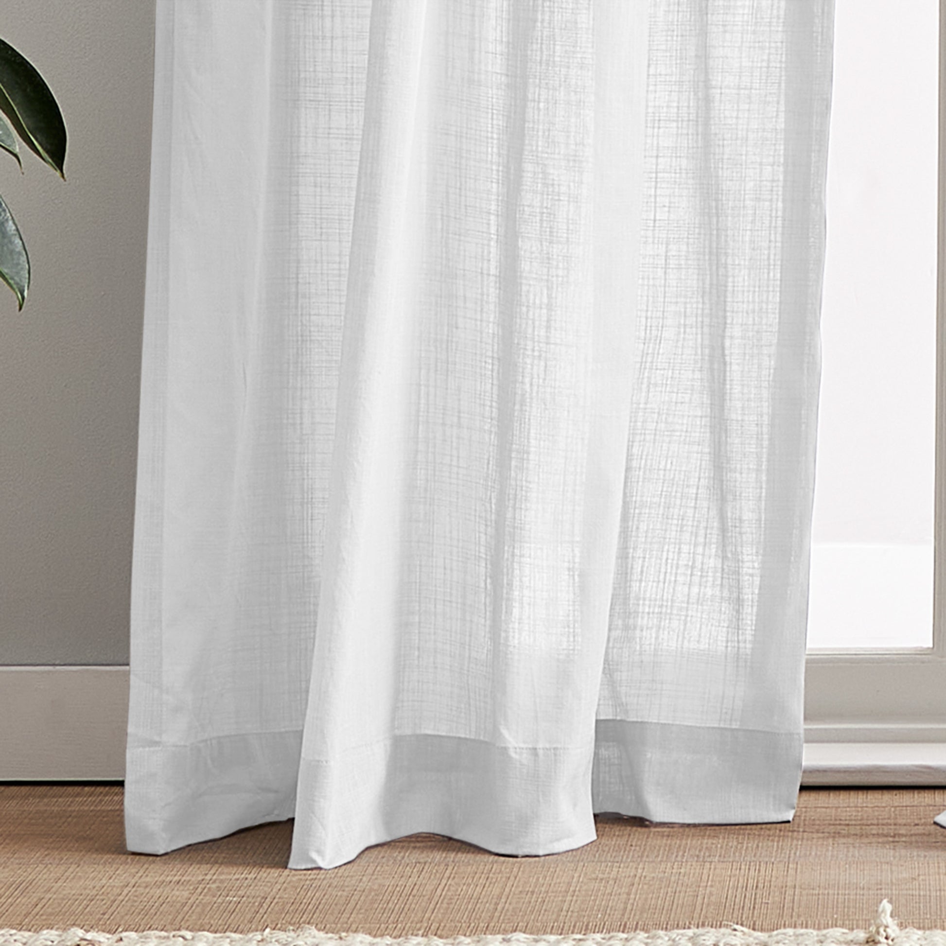 Peri Home 100% Cotton Sheer Curtain Panel
