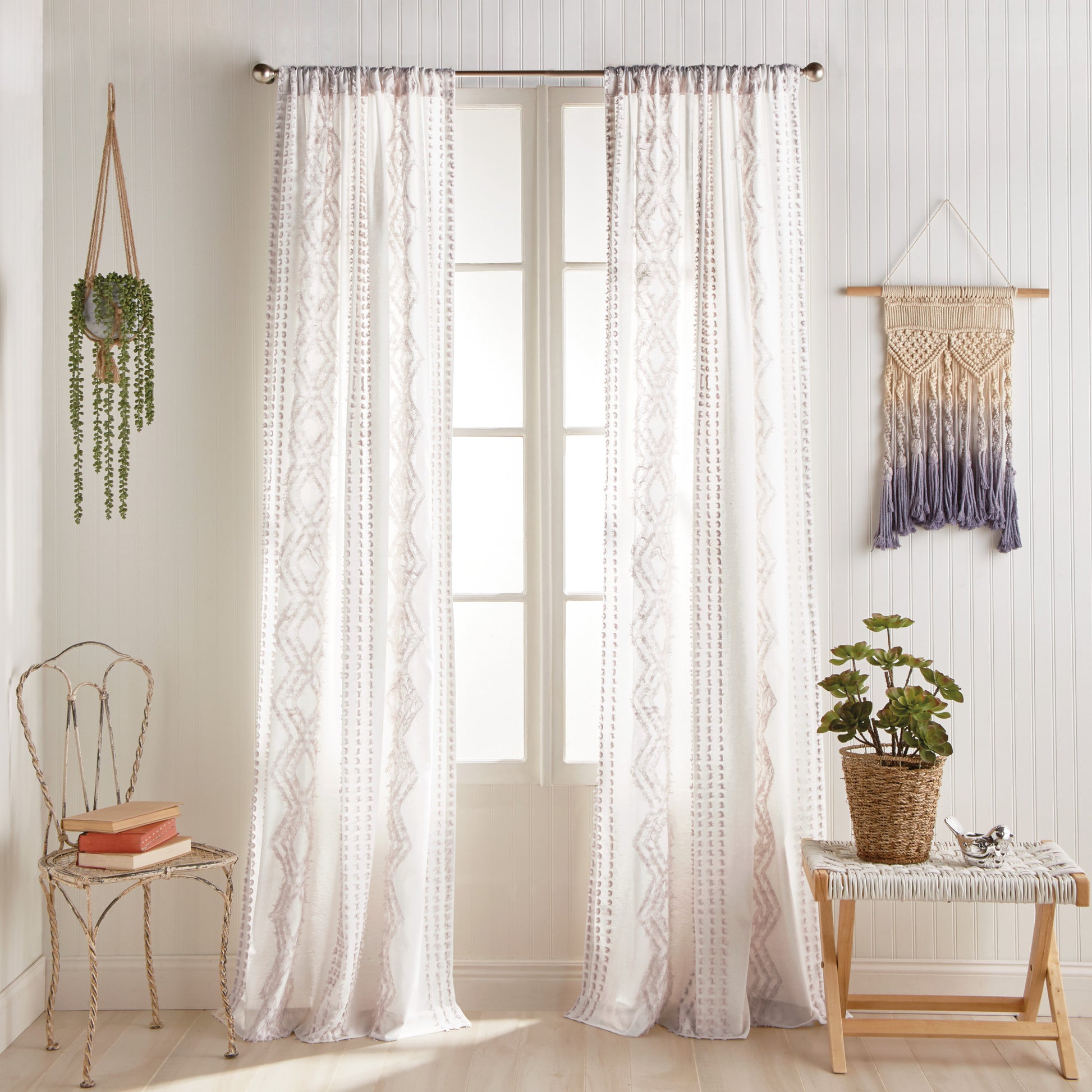 Peri Home Cut Geo Curtain Panel