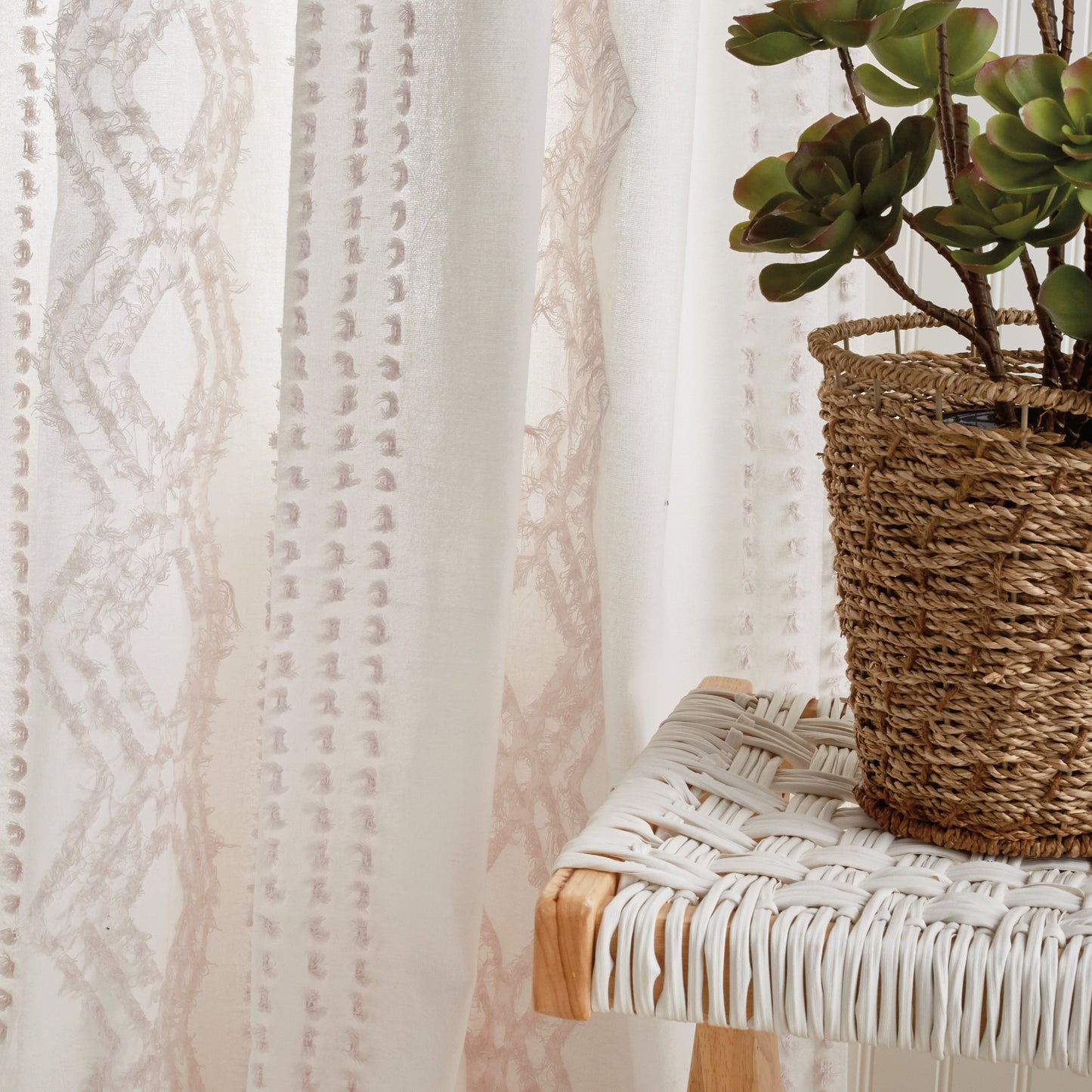 Peri Home Cut Geo Curtain Panel