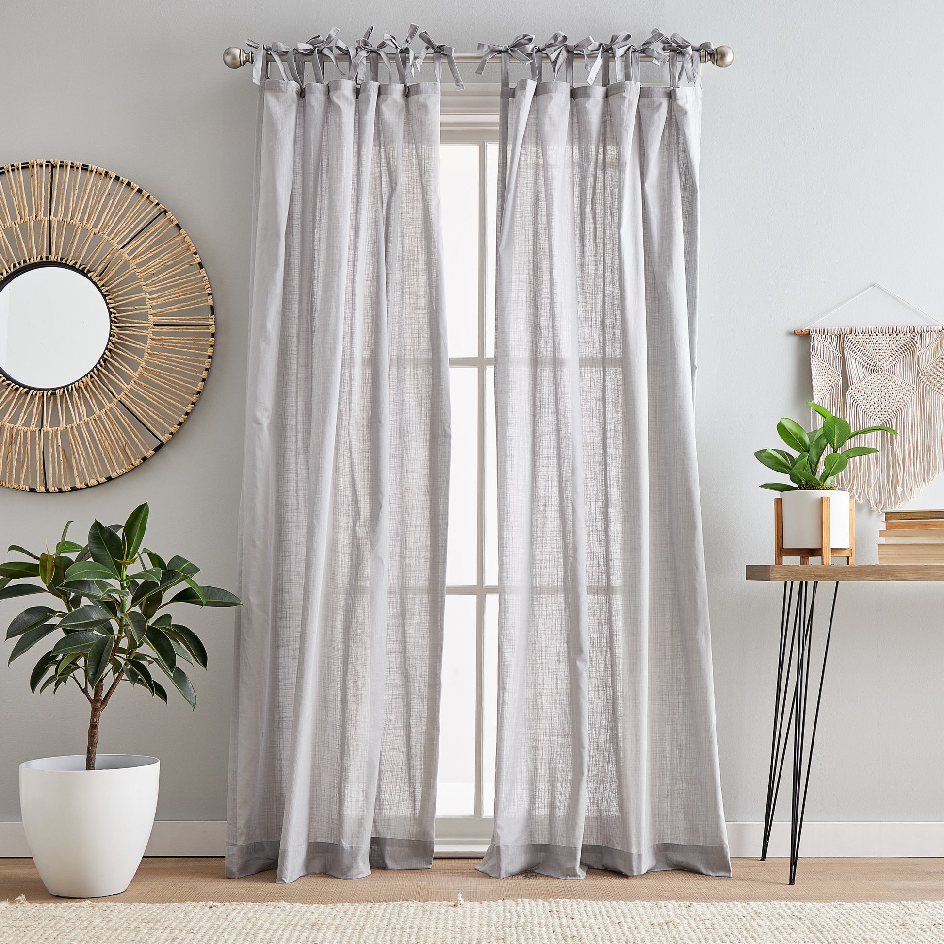Peri Home 100% Cotton Sheer Curtain Panel