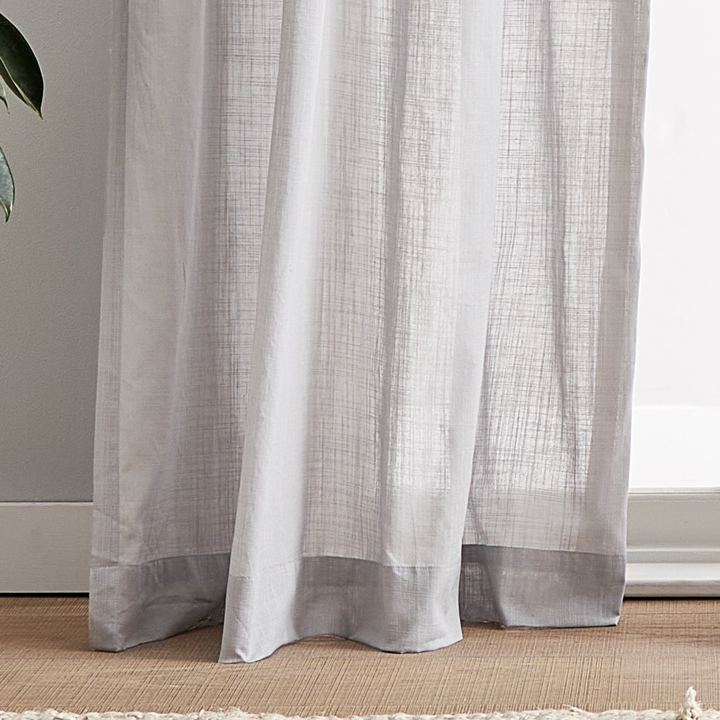 Peri Home 100% Cotton Sheer Curtain Panel
