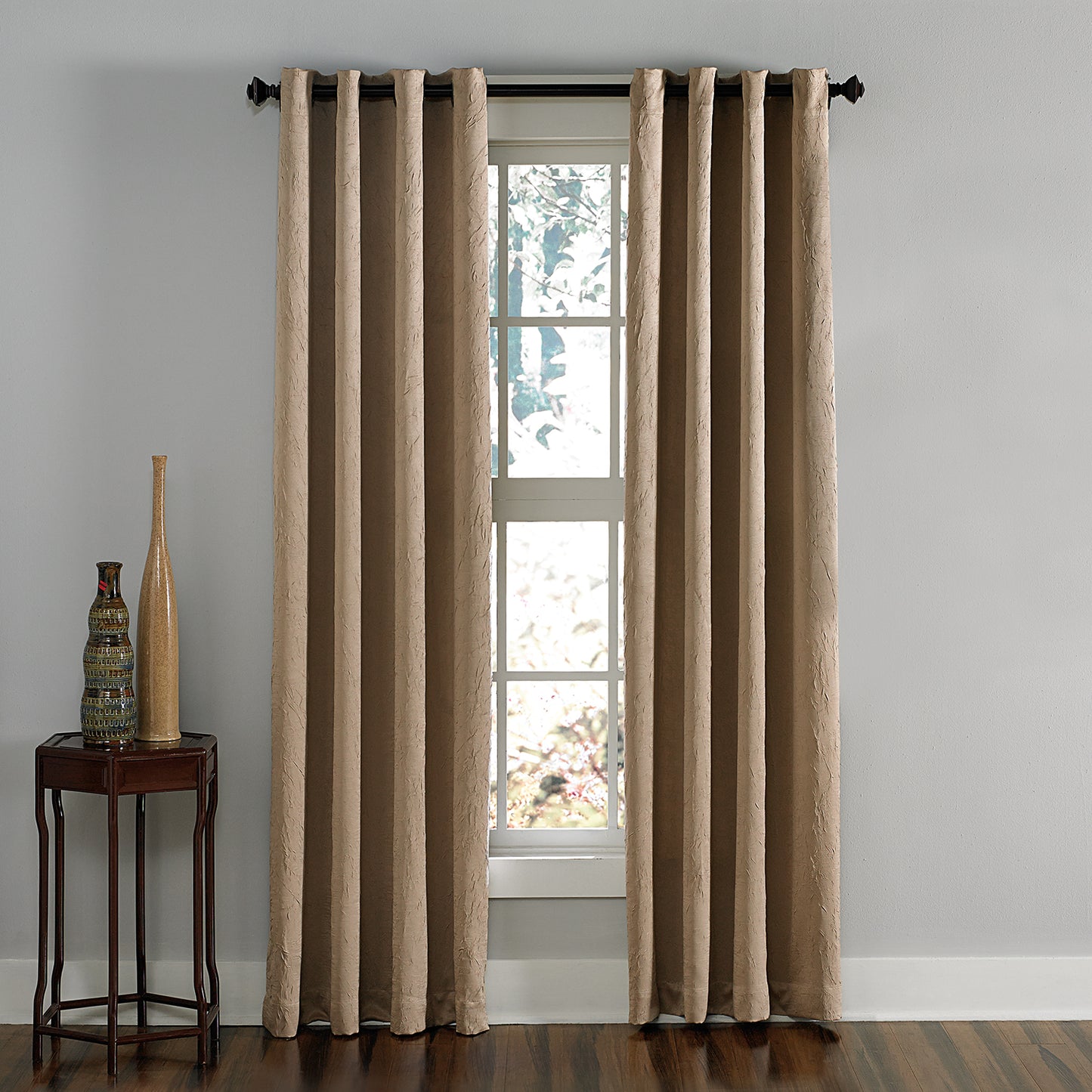 Curtainworks Lenox Window Curtain Panel Taupe