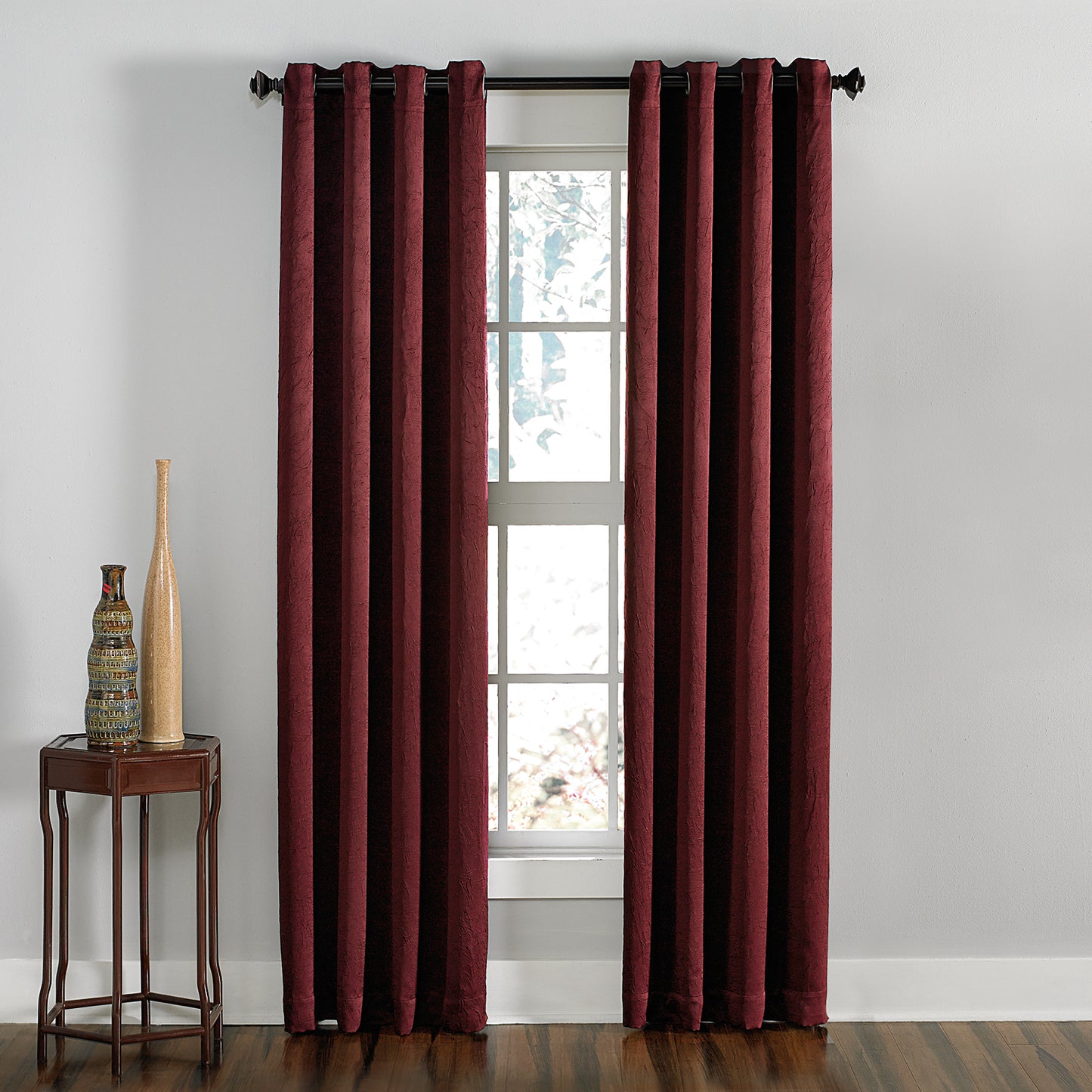 Curtainworks Lenox Window Curtain Panel Wine