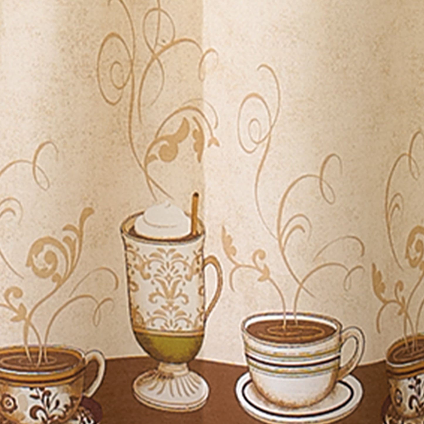 Curtainworks Café au Lait Tier & Valance Set