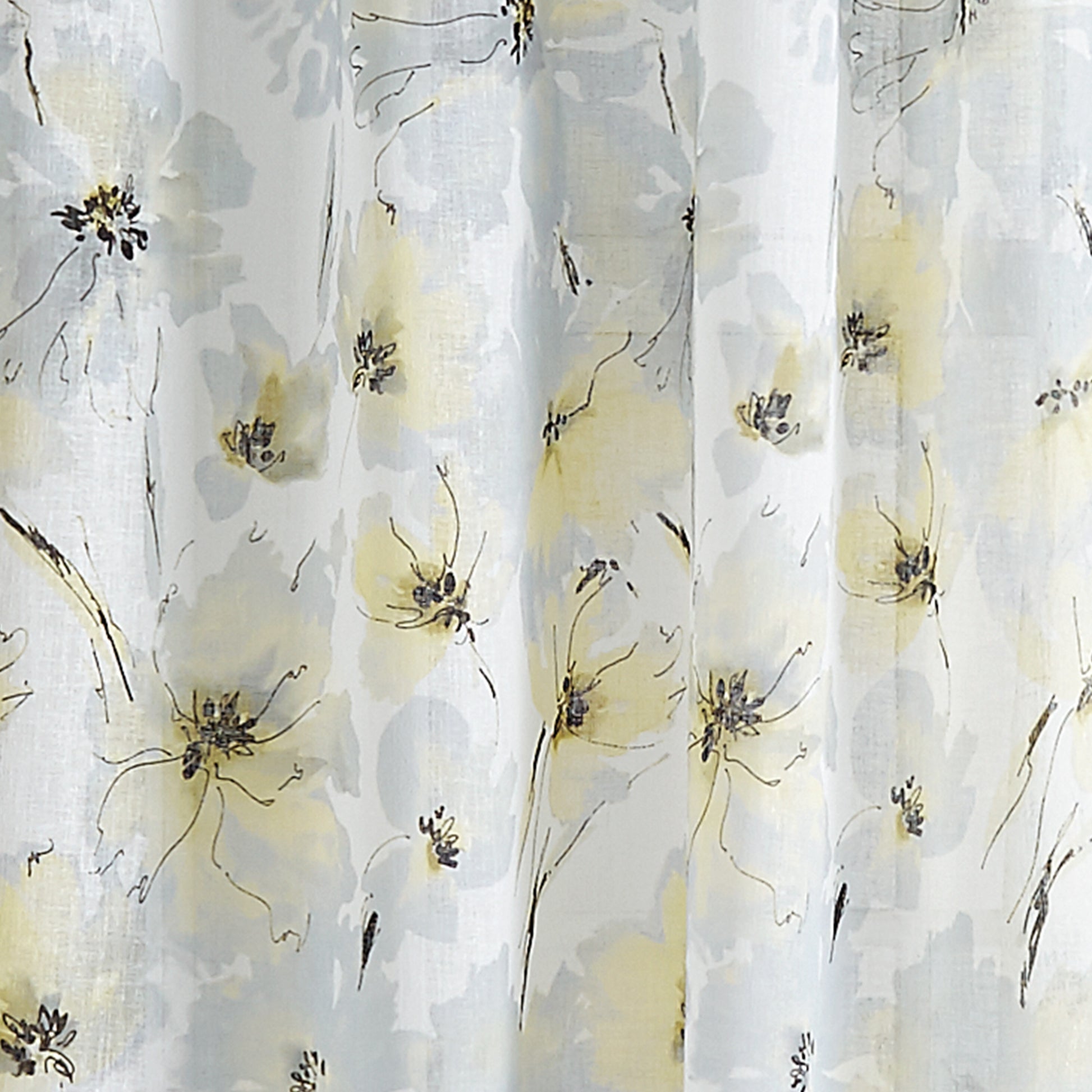DKNY Modern Bloom Window Curtain Panel Yellow