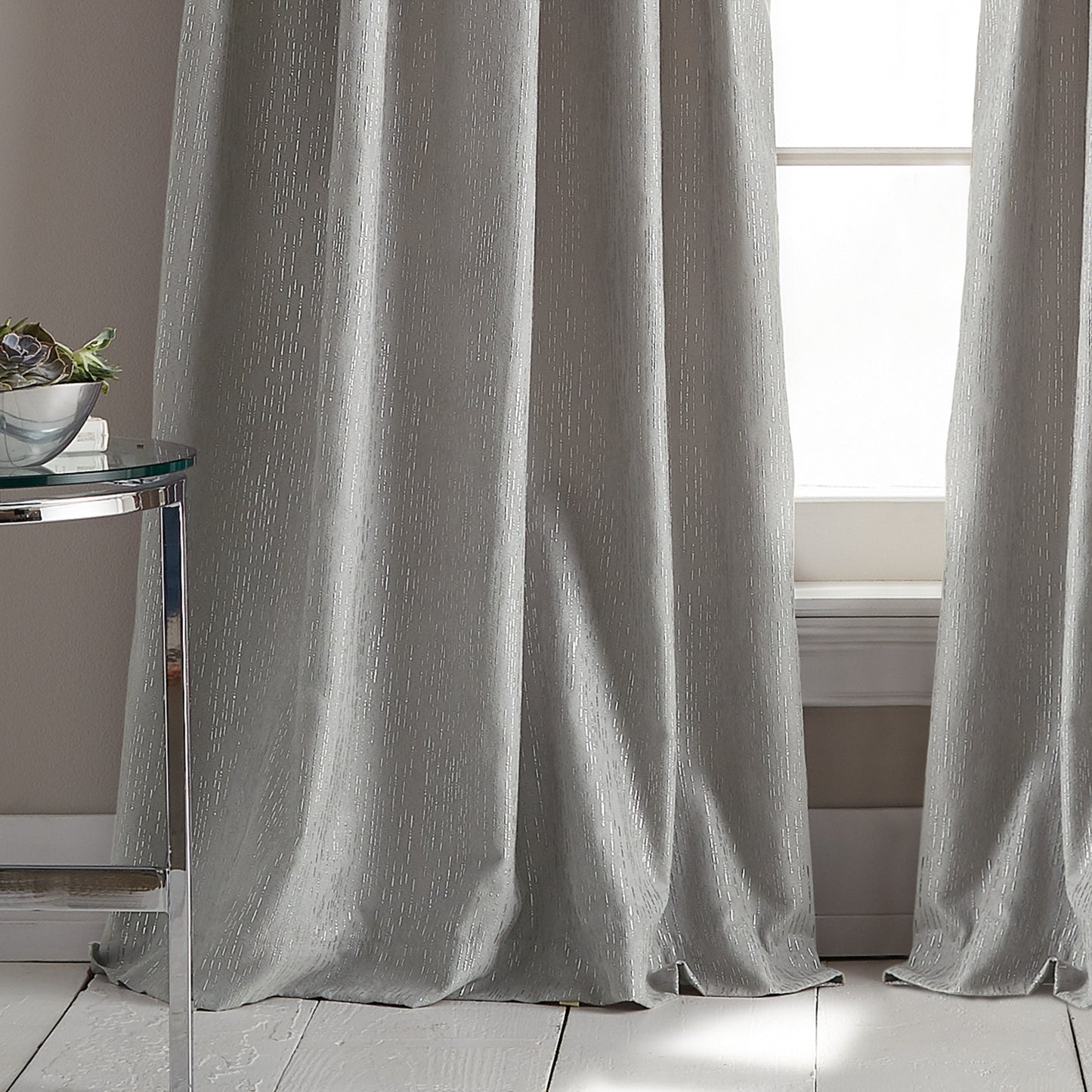DKNY Urban Melody Window Valance Grey