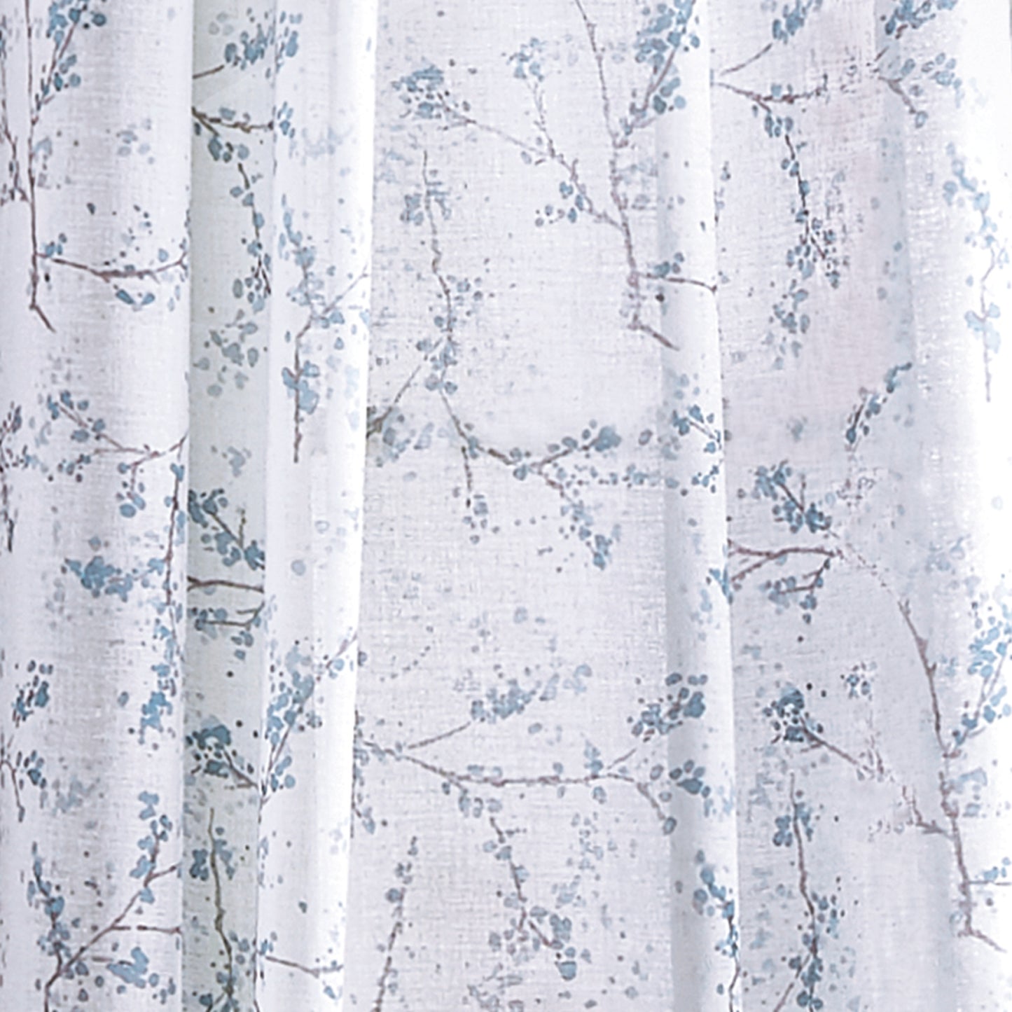 DKNY Promenade Sheer Curtain Panel Pair Indigo