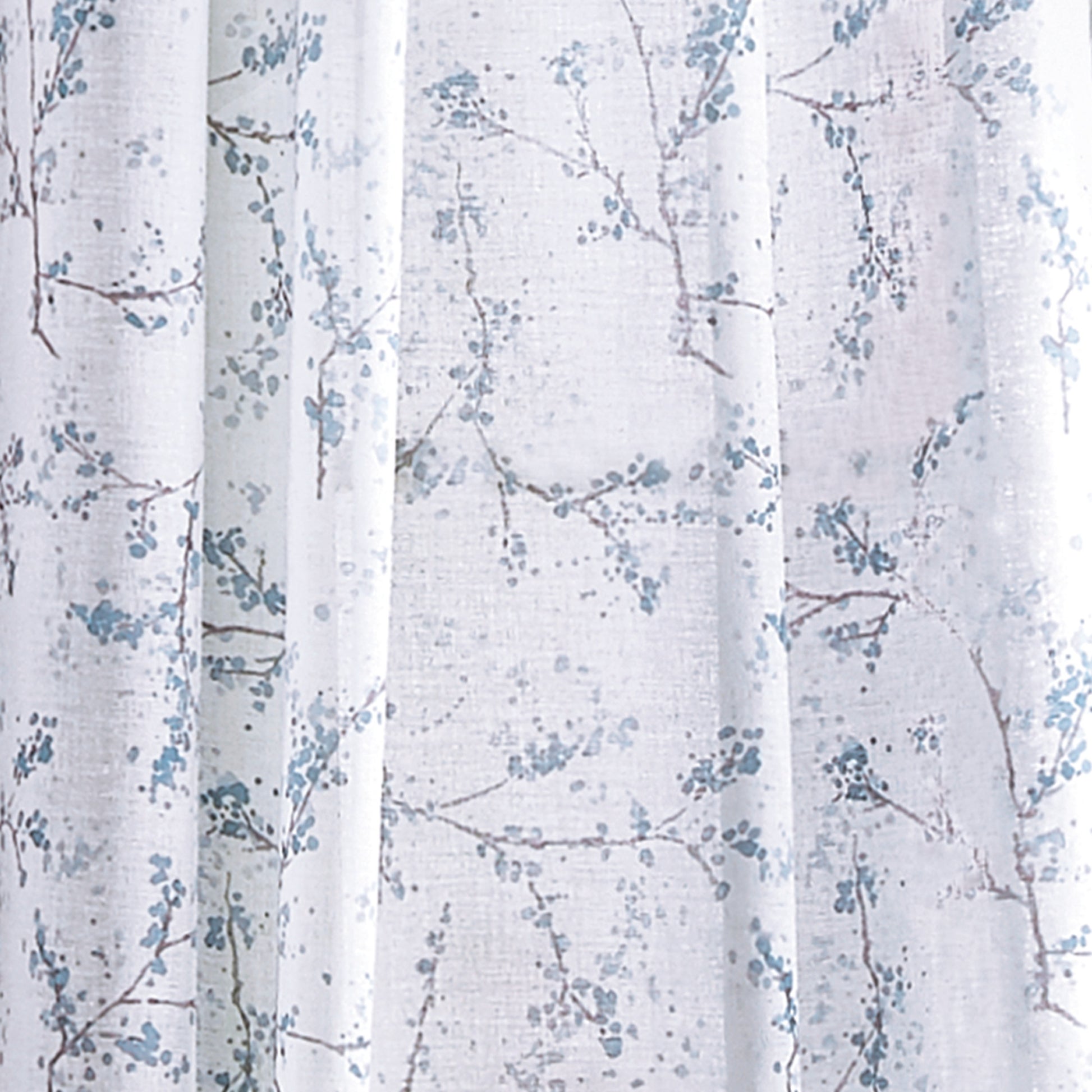 DKNY Promenade Sheer Curtain Panel Pair Indigo
