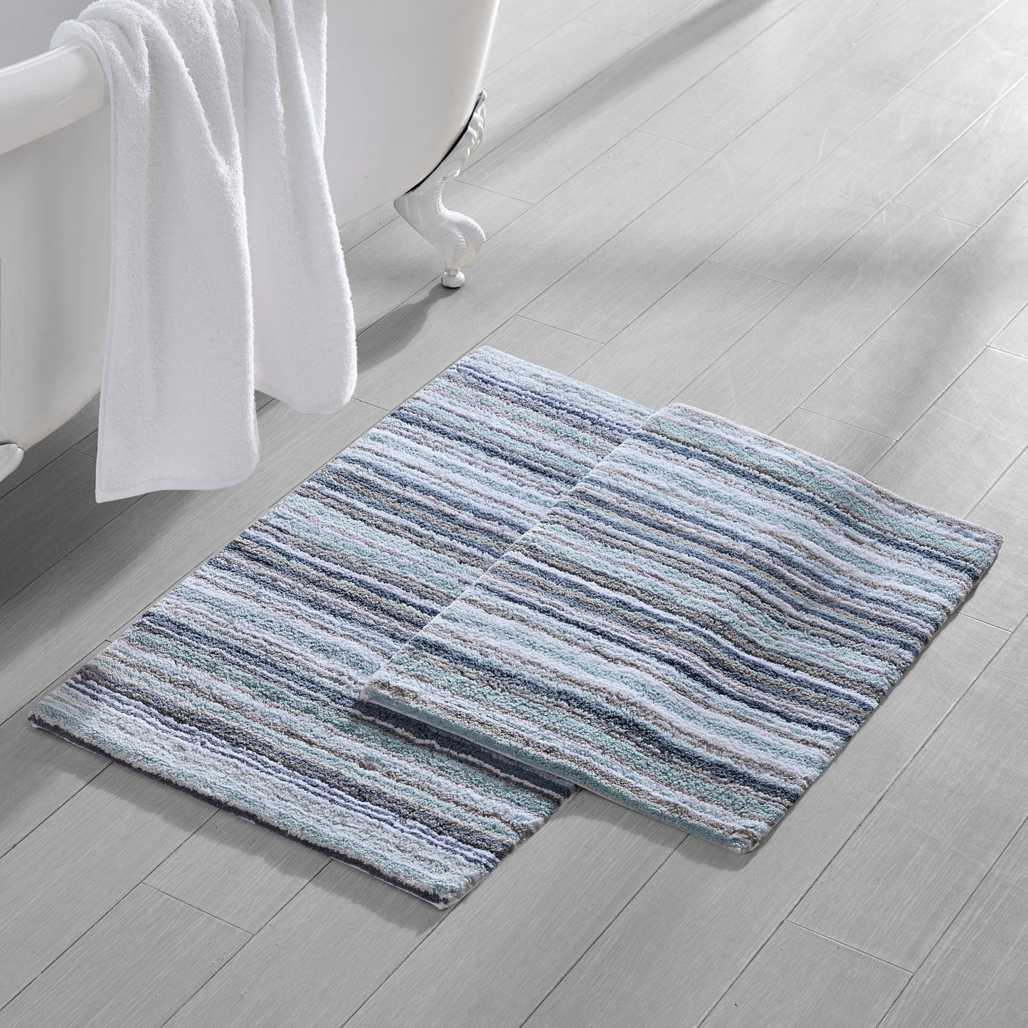 DKNY Houston Stripe Bath Rug