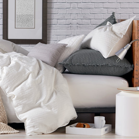 DKNY PURE Comfy Bedding Comforter Collection White