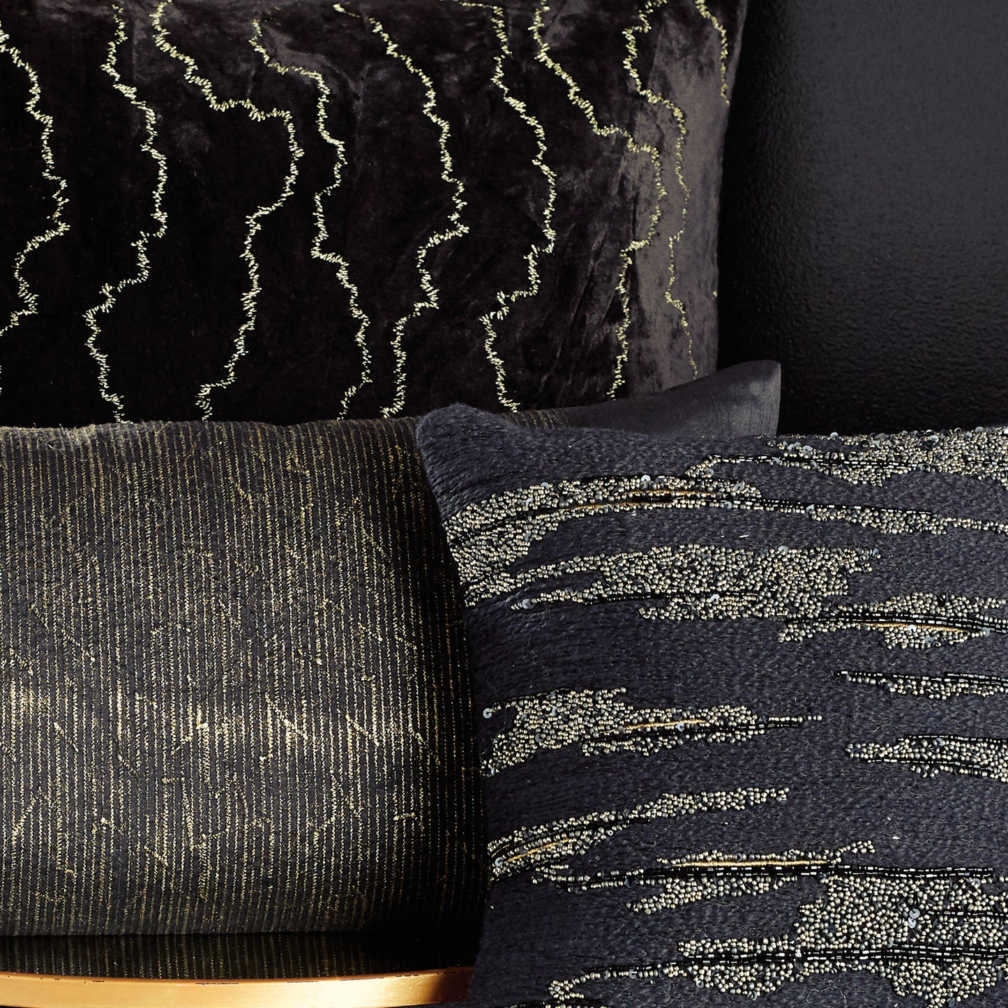 Donna Karan Black Onyx Bedding Collection Decorative Pillow