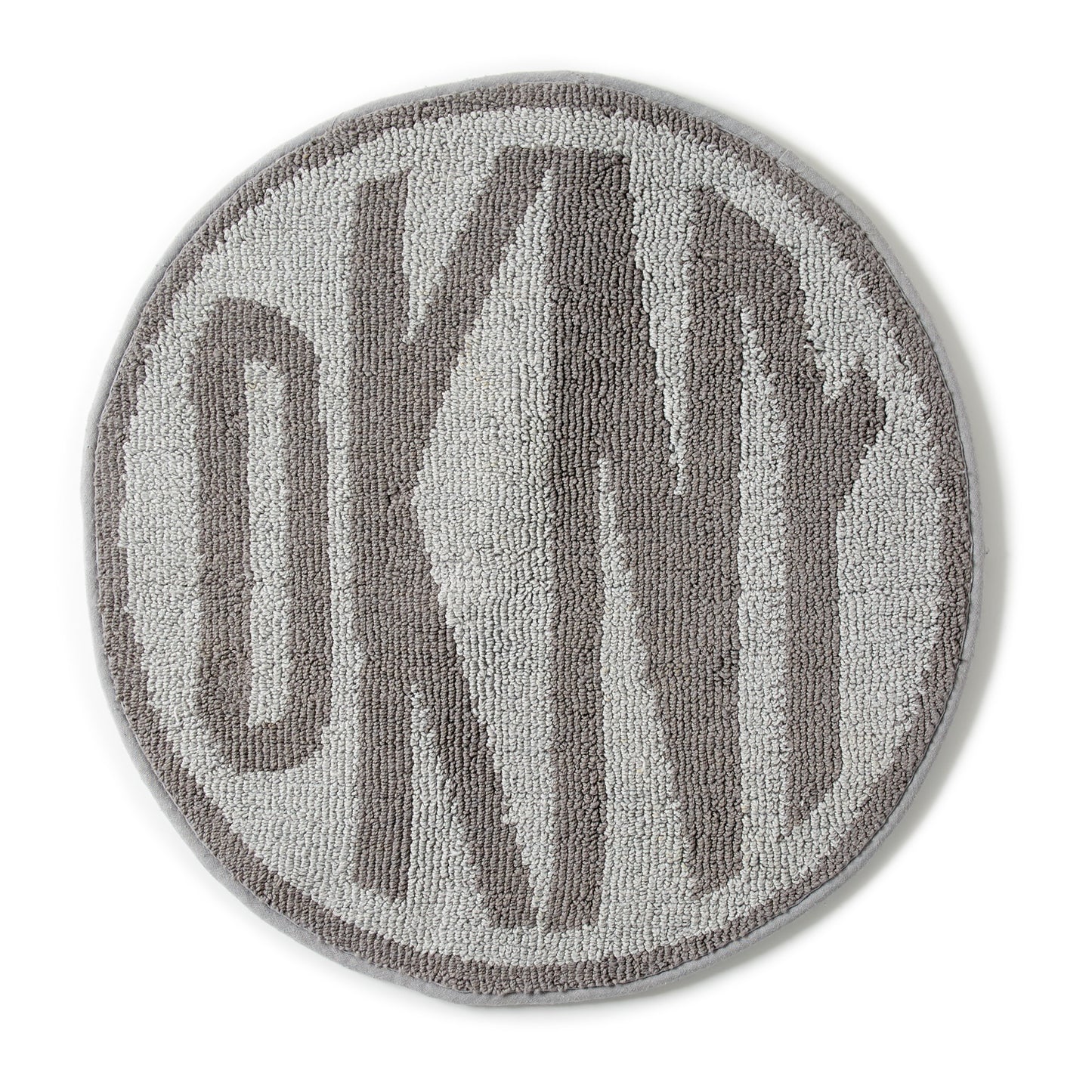 DKNY Circle Logo Bath Rug Grey