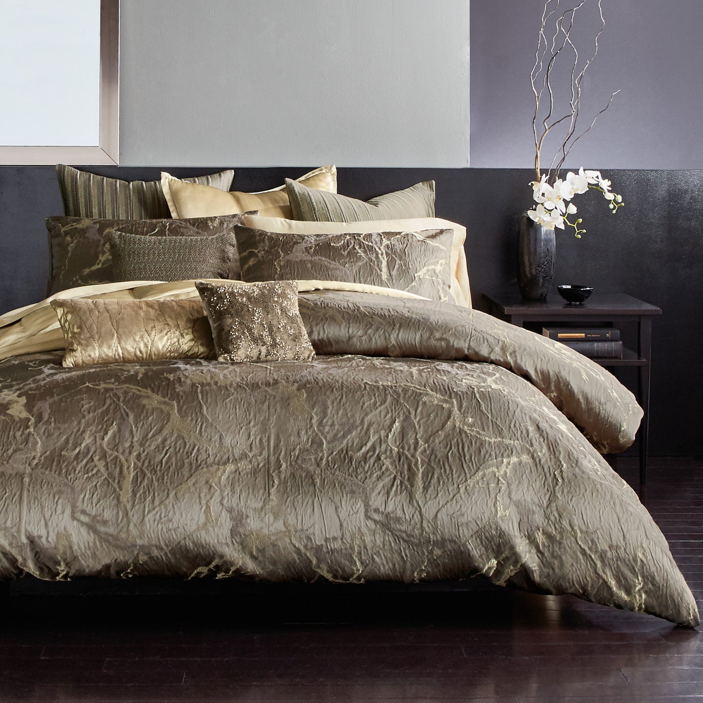 Donna Karan Sanctuary Manipulated Ribbon Decorative Pillows