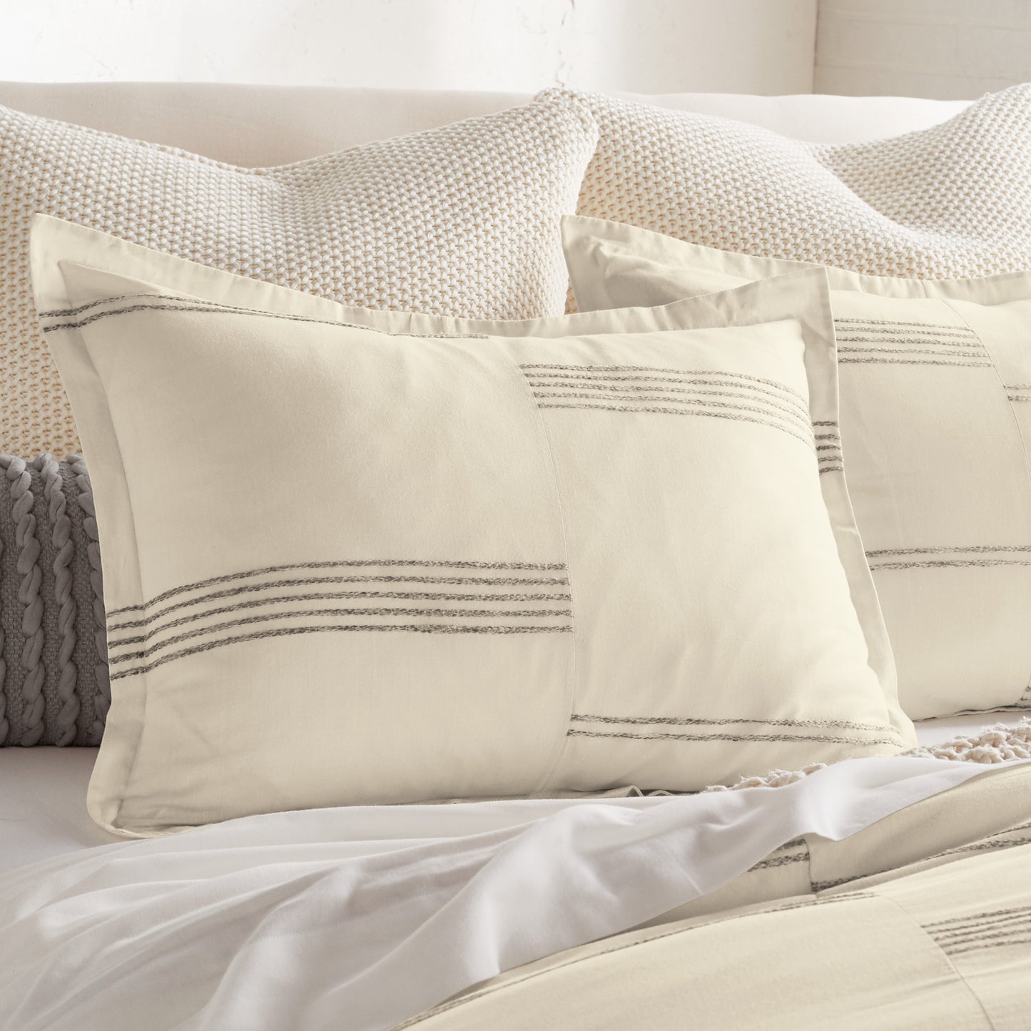 DKNY PURE Marled Stripe Duvet Set
