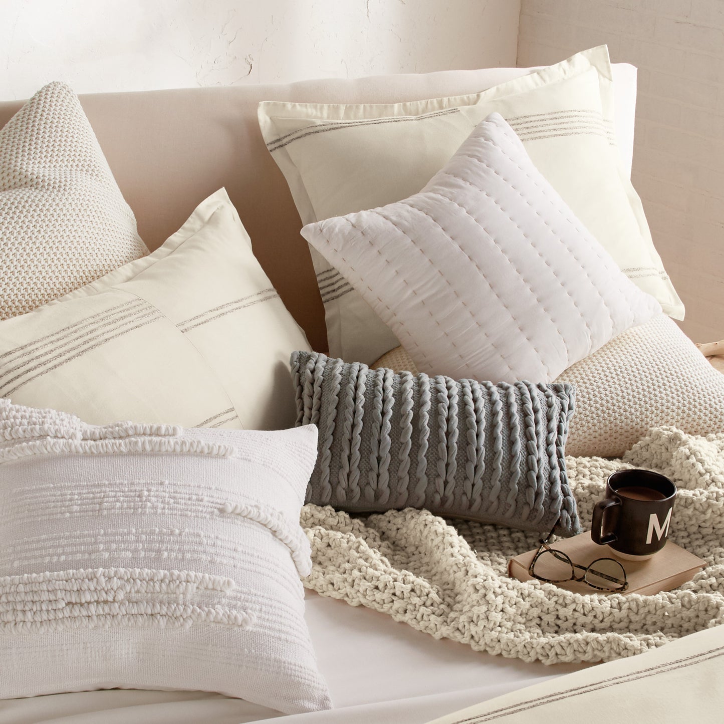 DKNY PURE Marled Stripe Duvet Set