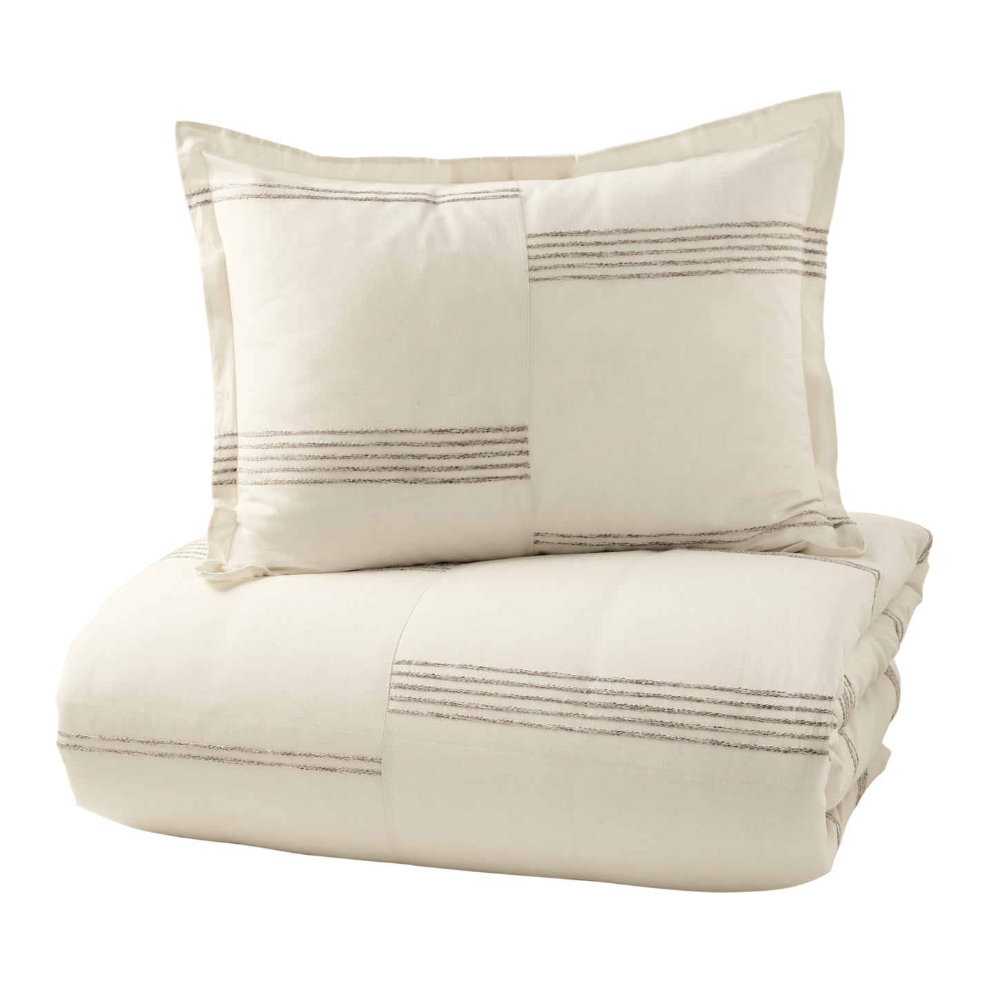 DKNY PURE Marled Stripe Duvet Set