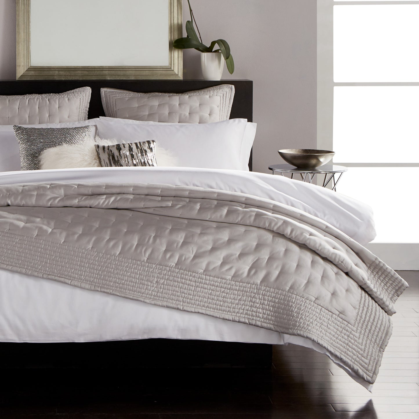 Donna Karan Silk Indulgence Duvet Set White