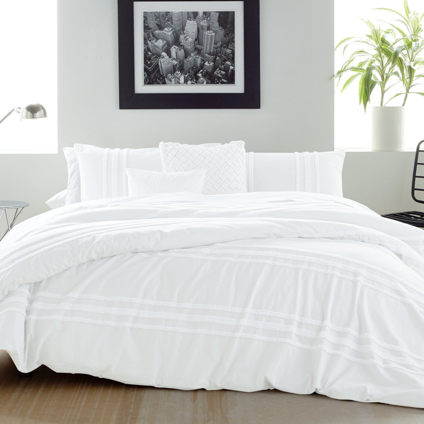 DKNY Chenille Stripe Comforter Set