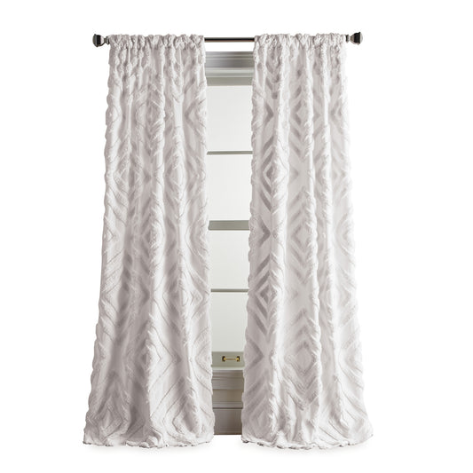 DKNY Tufted Diamond Curtain Panel Pair