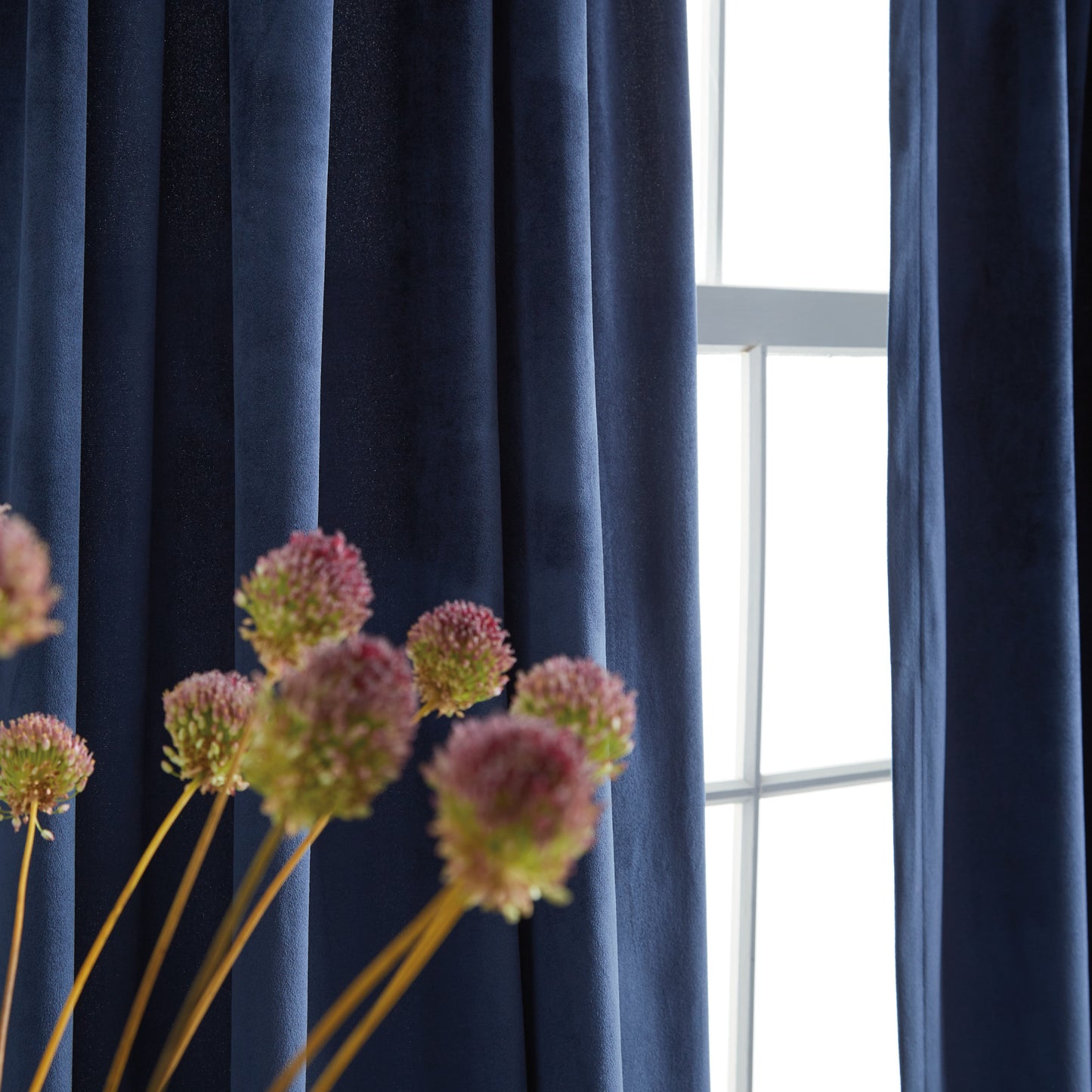DKNY Velvet Inverted Pleat Curtain Panel Pair