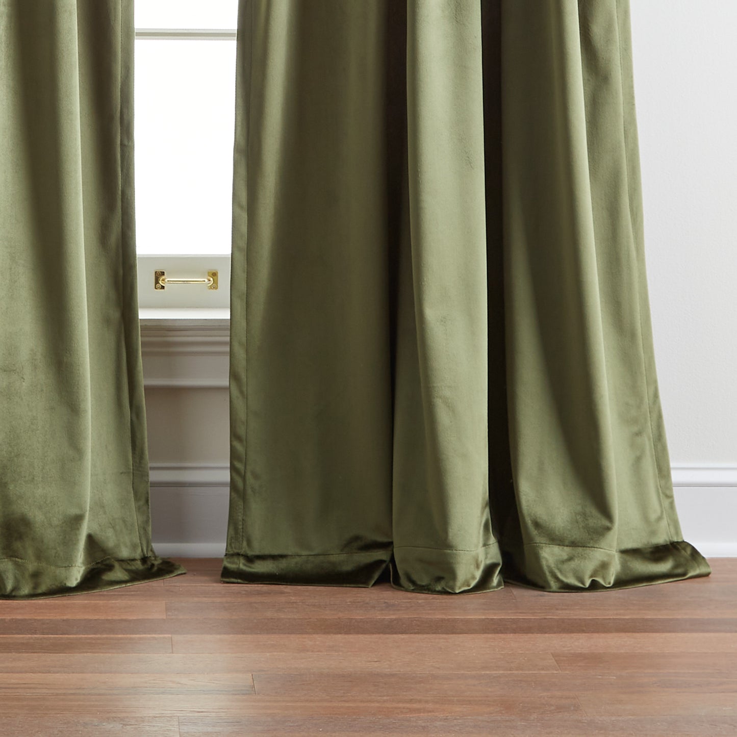 DKNY Velvet Inverted Pleat Curtain Panel Pair