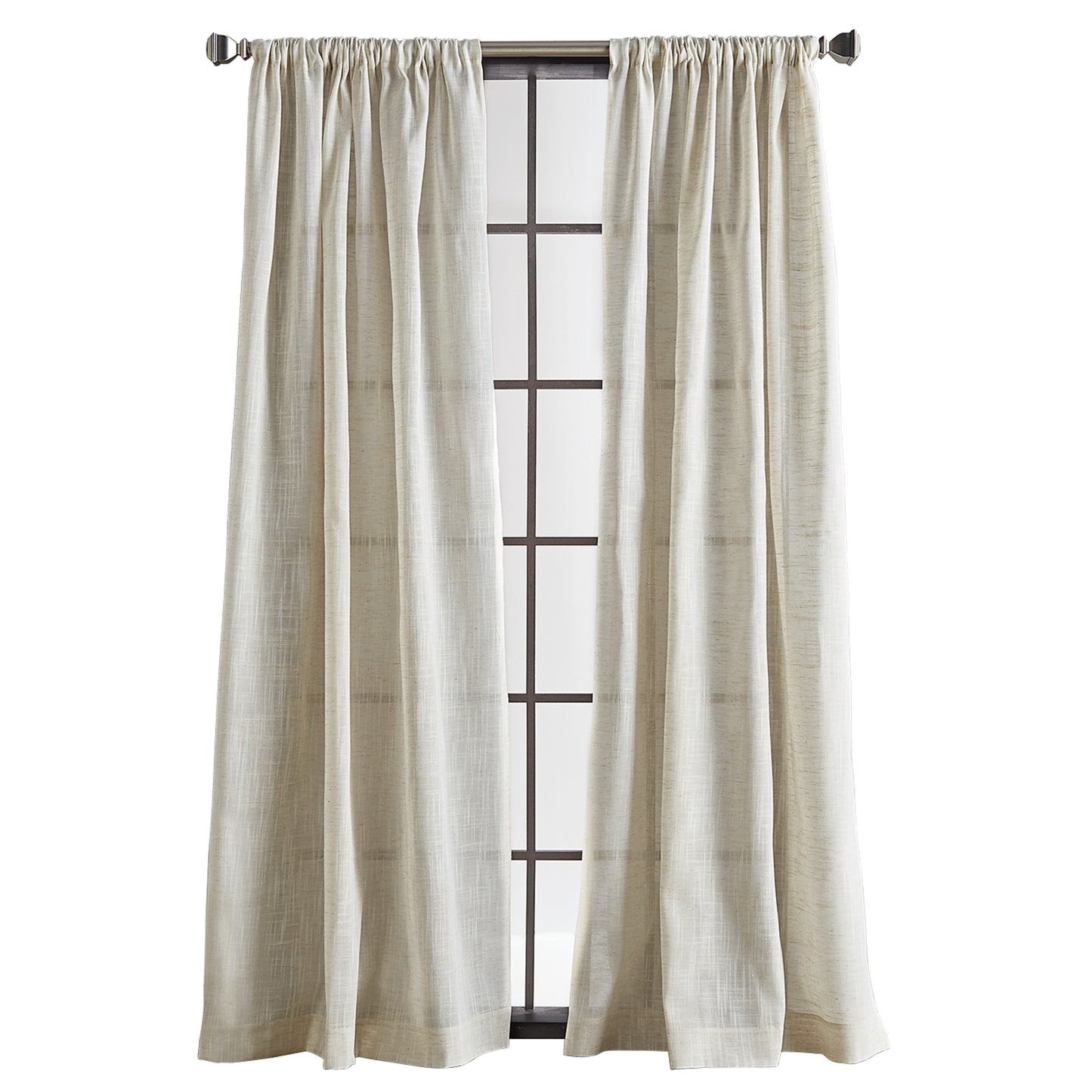 DKNY Classic Linen Blackout Curtain Panel Pair