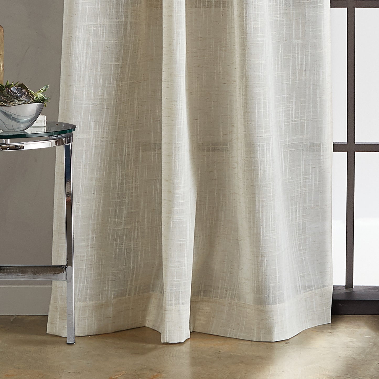 DKNY Classic Linen Blackout Curtain Panel Pair