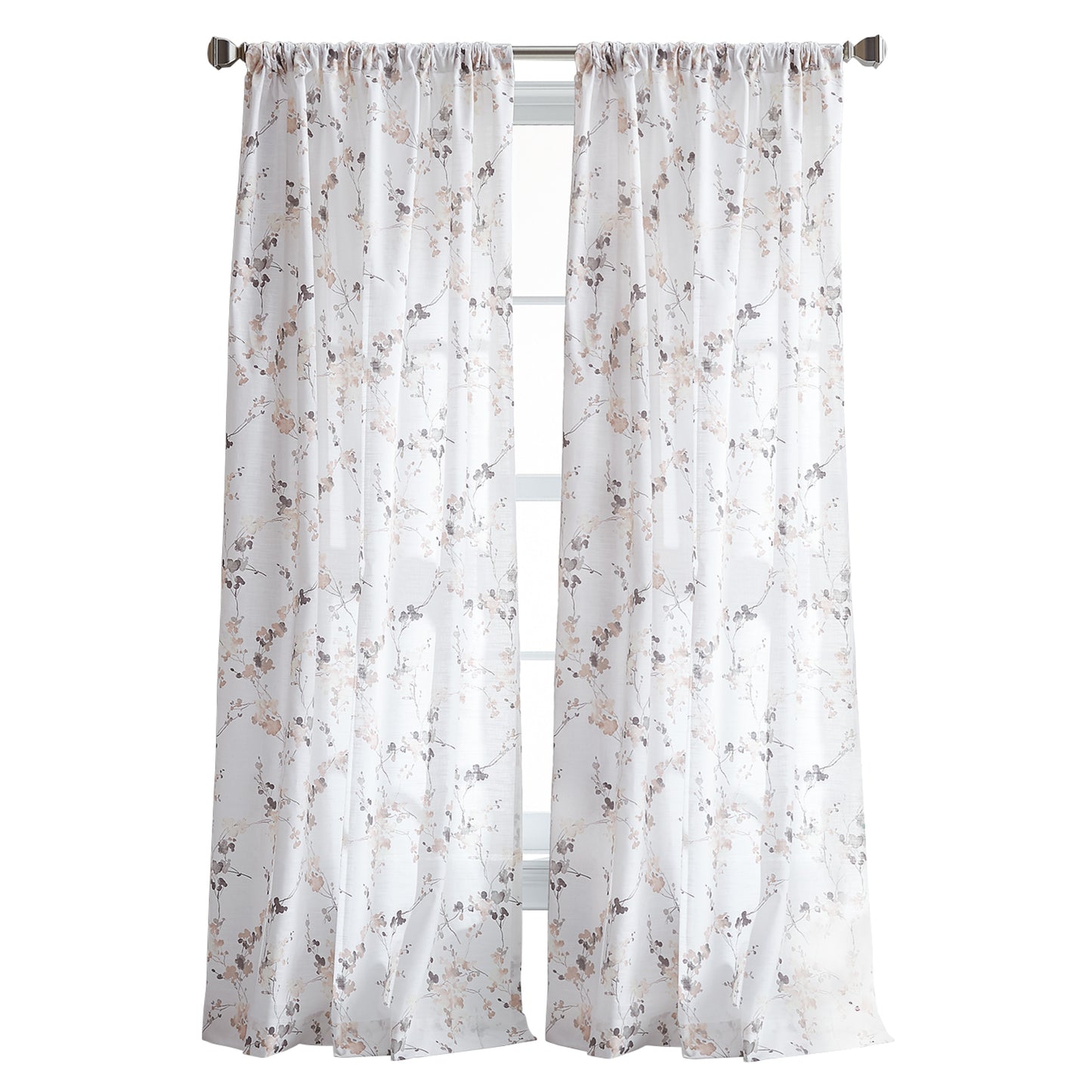 DKNY Wallflower Sheer Curtain Panel