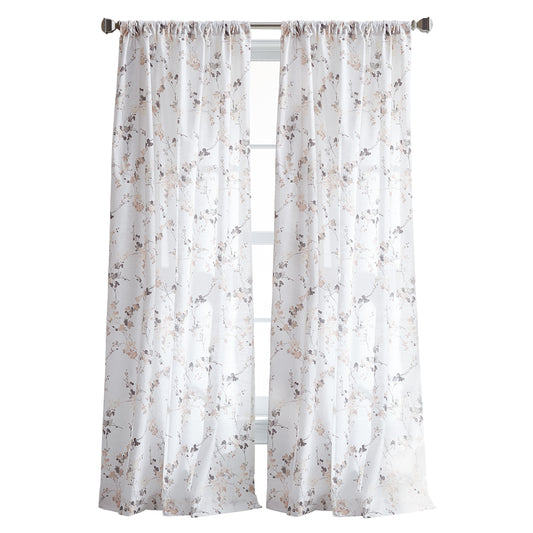 DKNY Wallflower Sheer Curtain Panel