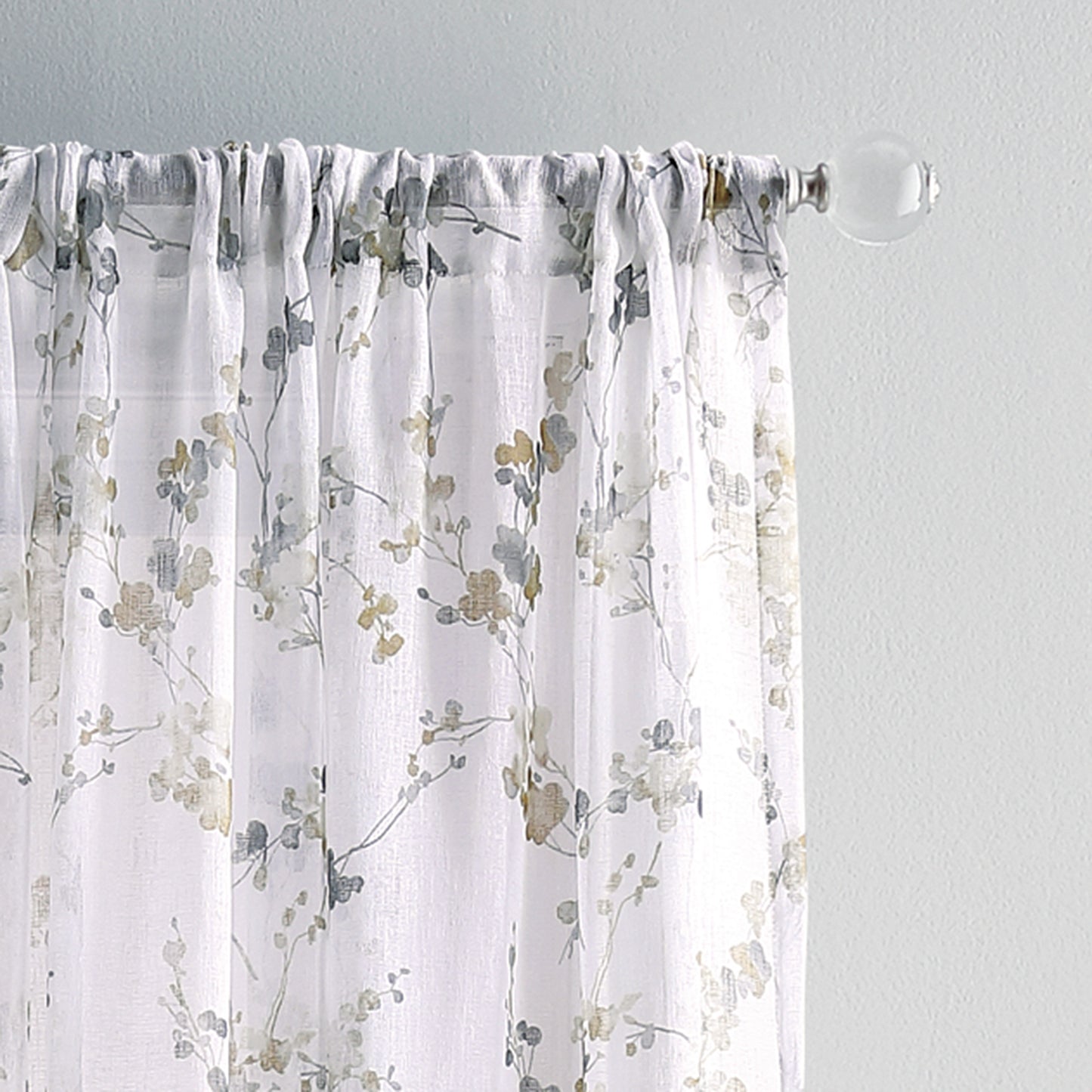 DKNY Wallflower Sheer Curtain Panel