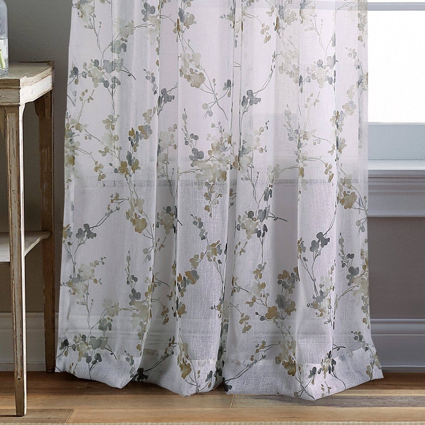 DKNY Wallflower Sheer Curtain Panel