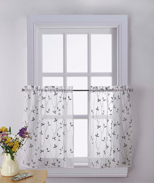Curtainworks Botanical Embroidery Tier