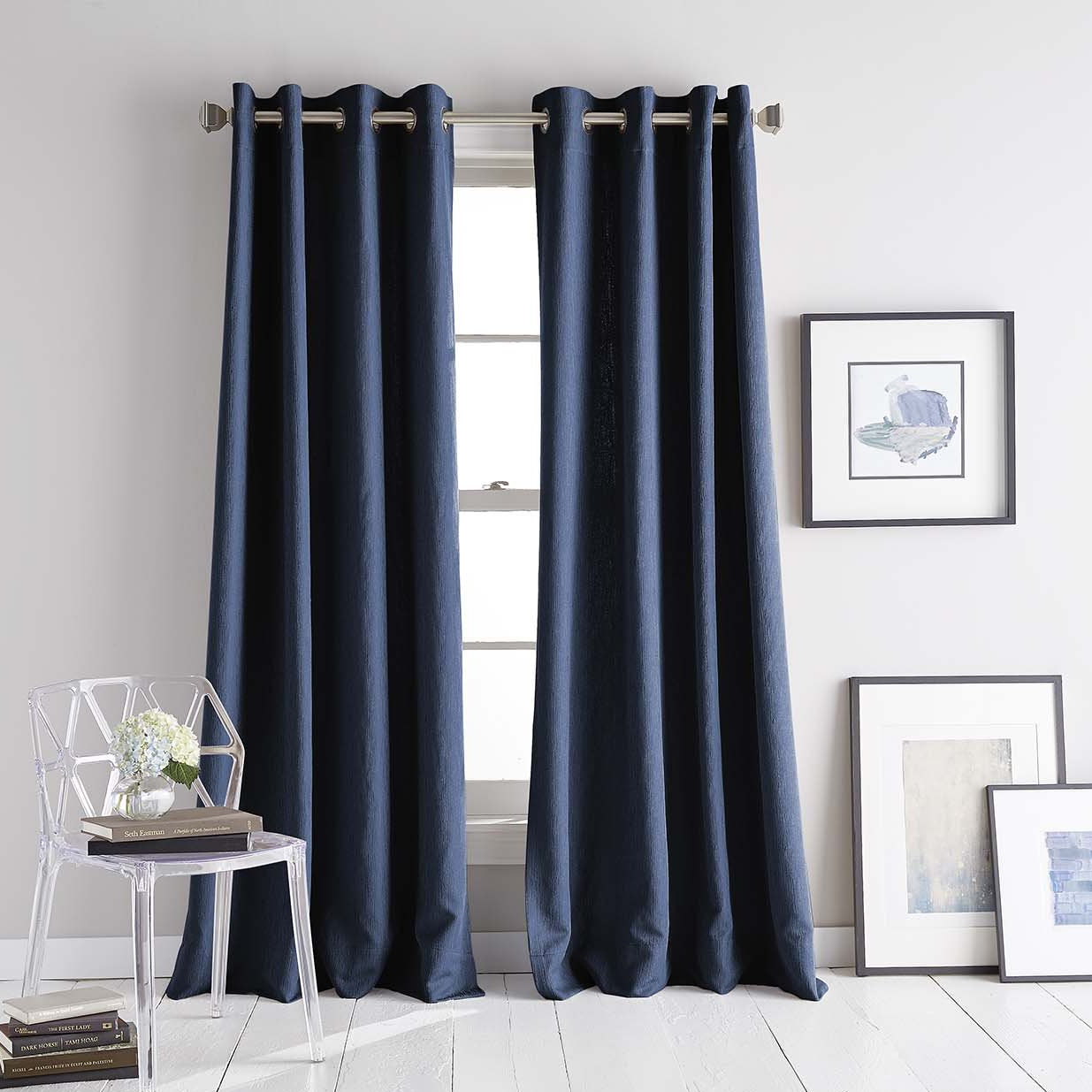 DKNY Avenue Window Curtain Panel Indigo