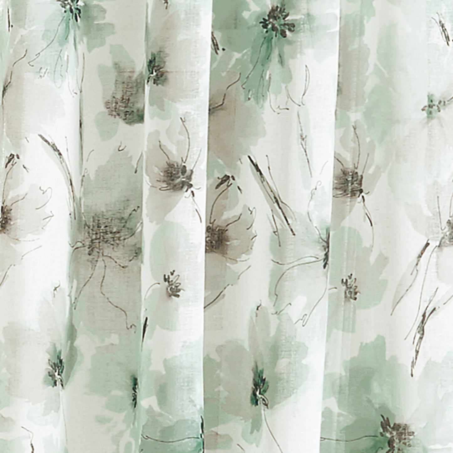 DKNY Modern Bloom Window Curtain Panel Mist