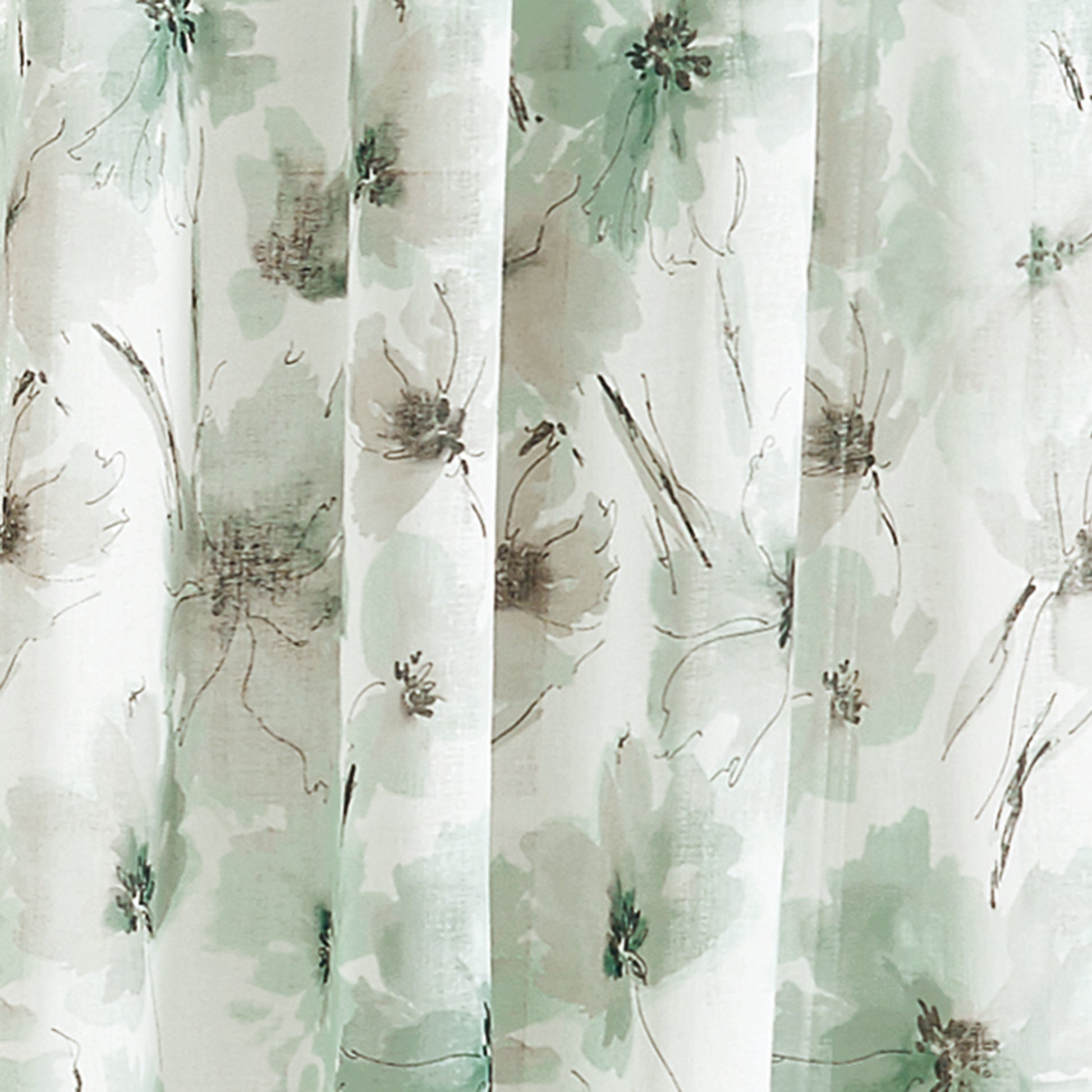 DKNY Modern Bloom Window Curtain Panel Mist