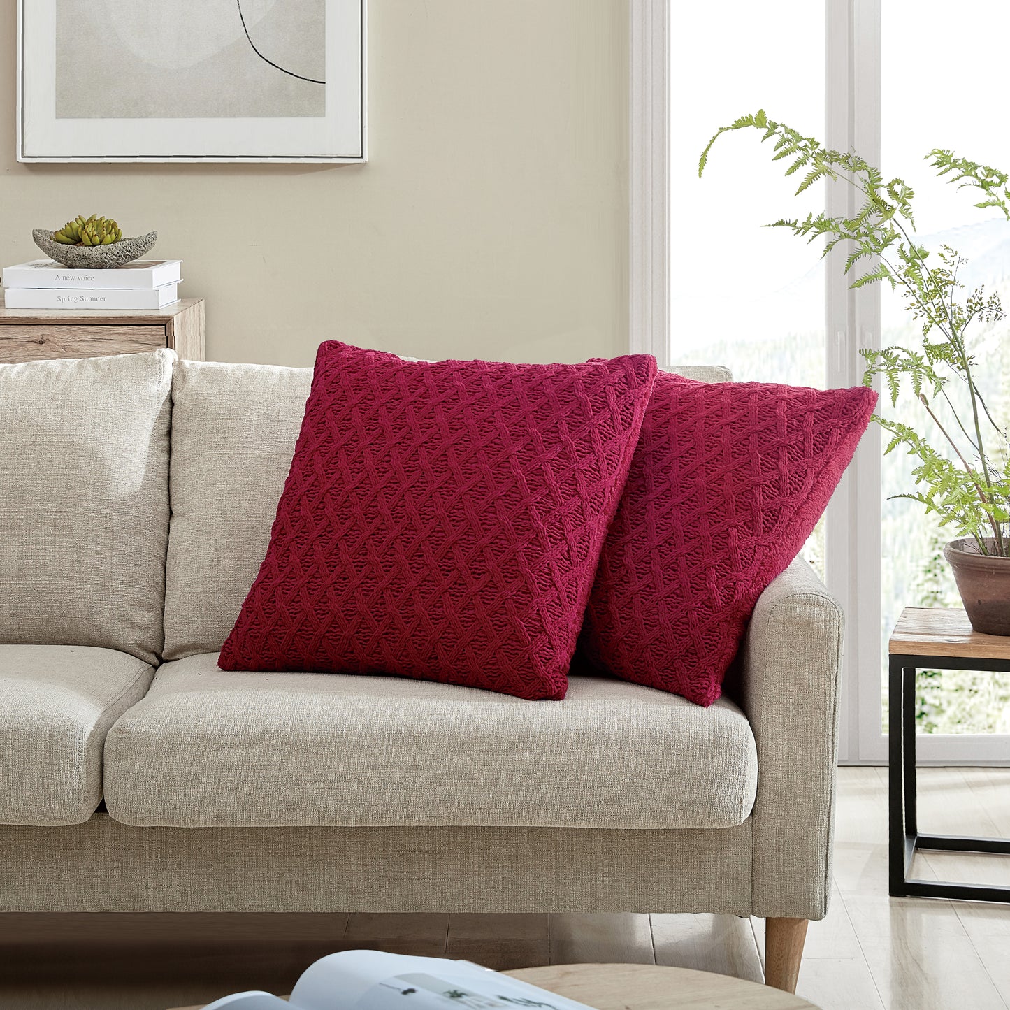DKNY Crosswalk Sherpa Decorative Pillow 2-pack