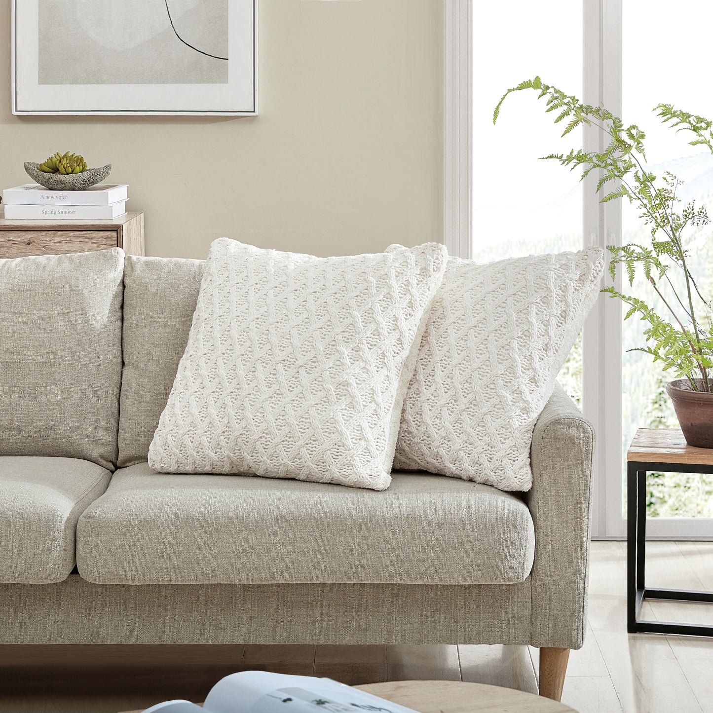 DKNY Crosswalk Sherpa Decorative Pillow 2-pack