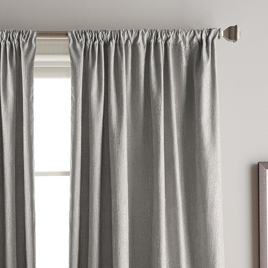 DKNY Urban Melody Window Curtain Panel Grey