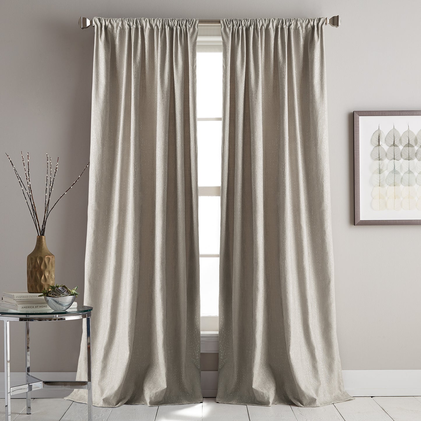 DKNY Urban Melody Window Curtain Panel Linen