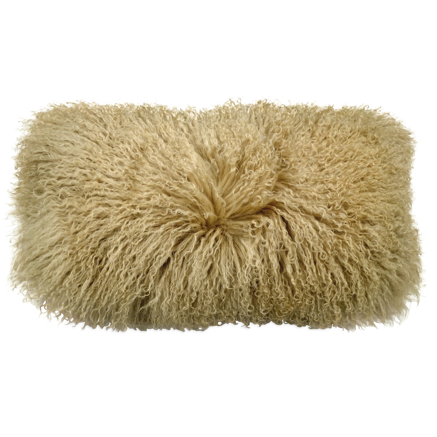 Donna Karan Collection Flokati Decorative Pillow Gold Dust