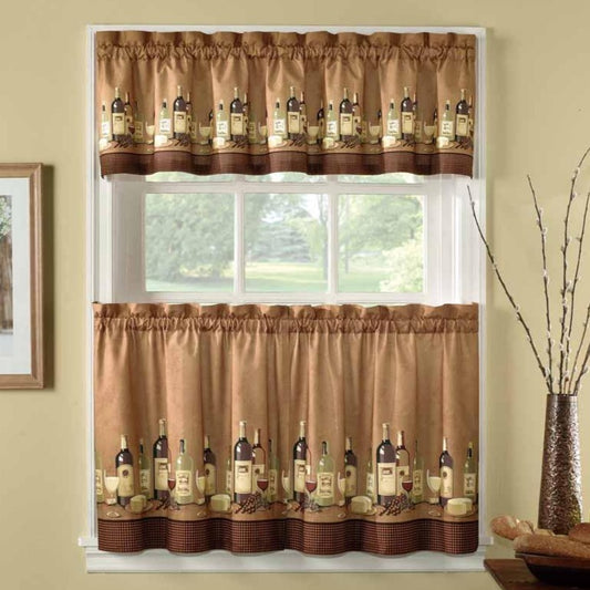Curtainworks Wines Tier & Valance Set