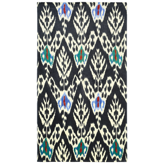 John Robshaw Umida Beach Towel Collection Black