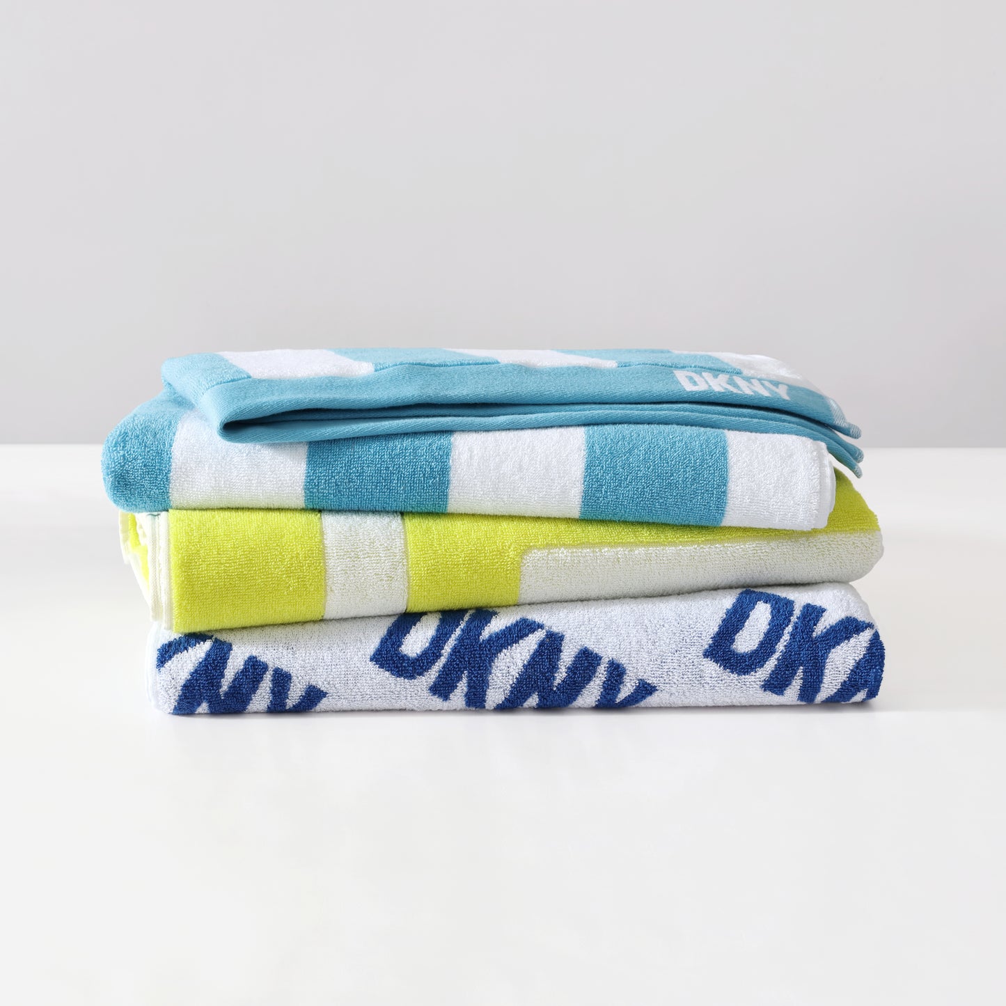 DKNY All Over Logo Beach Towel