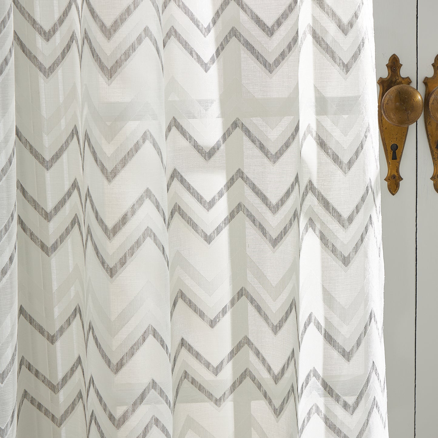 KARL LAGERFELD PARIS Simone Print Burnout Curtain Panel Pair