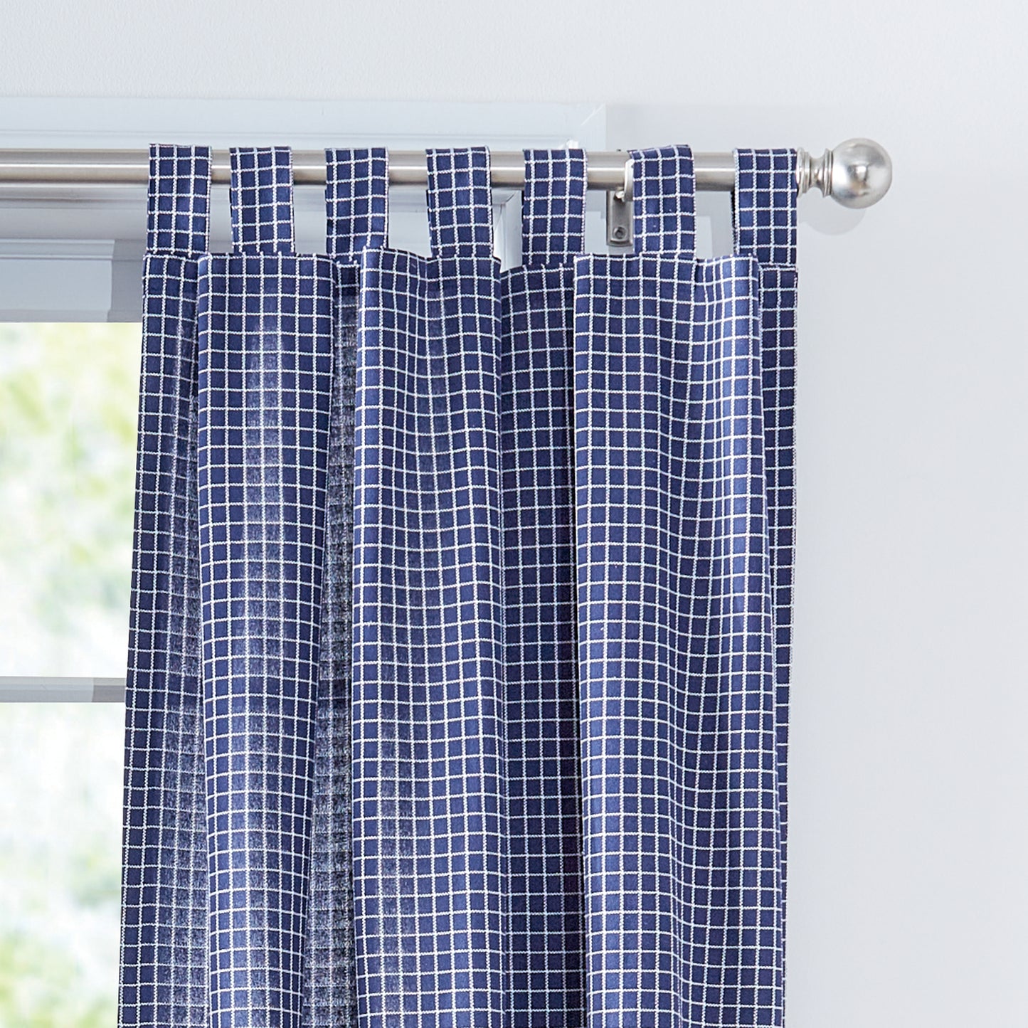Tommy Hilfiger Mini Check Curtain Panel Pair
