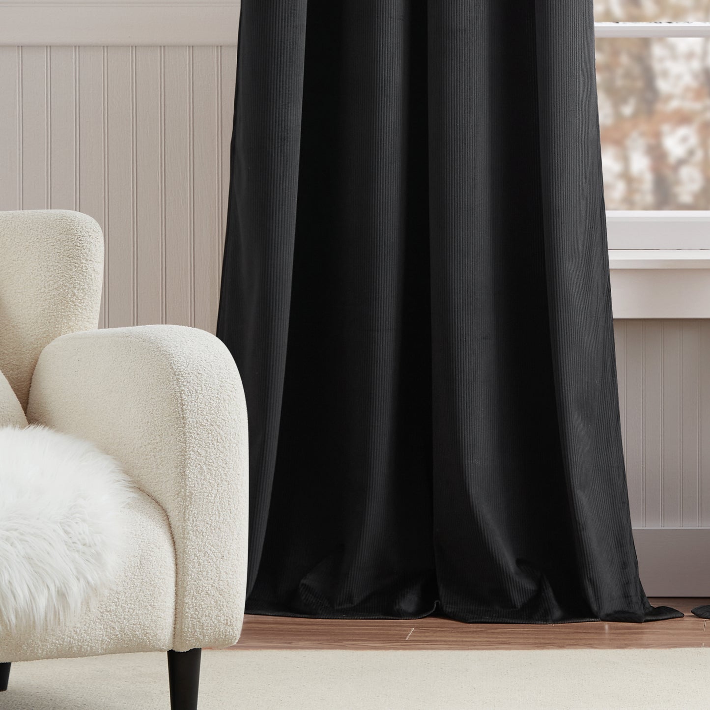 G.H. Bass & Co. Clark Corduroy Blackout Curtain Panel Pair